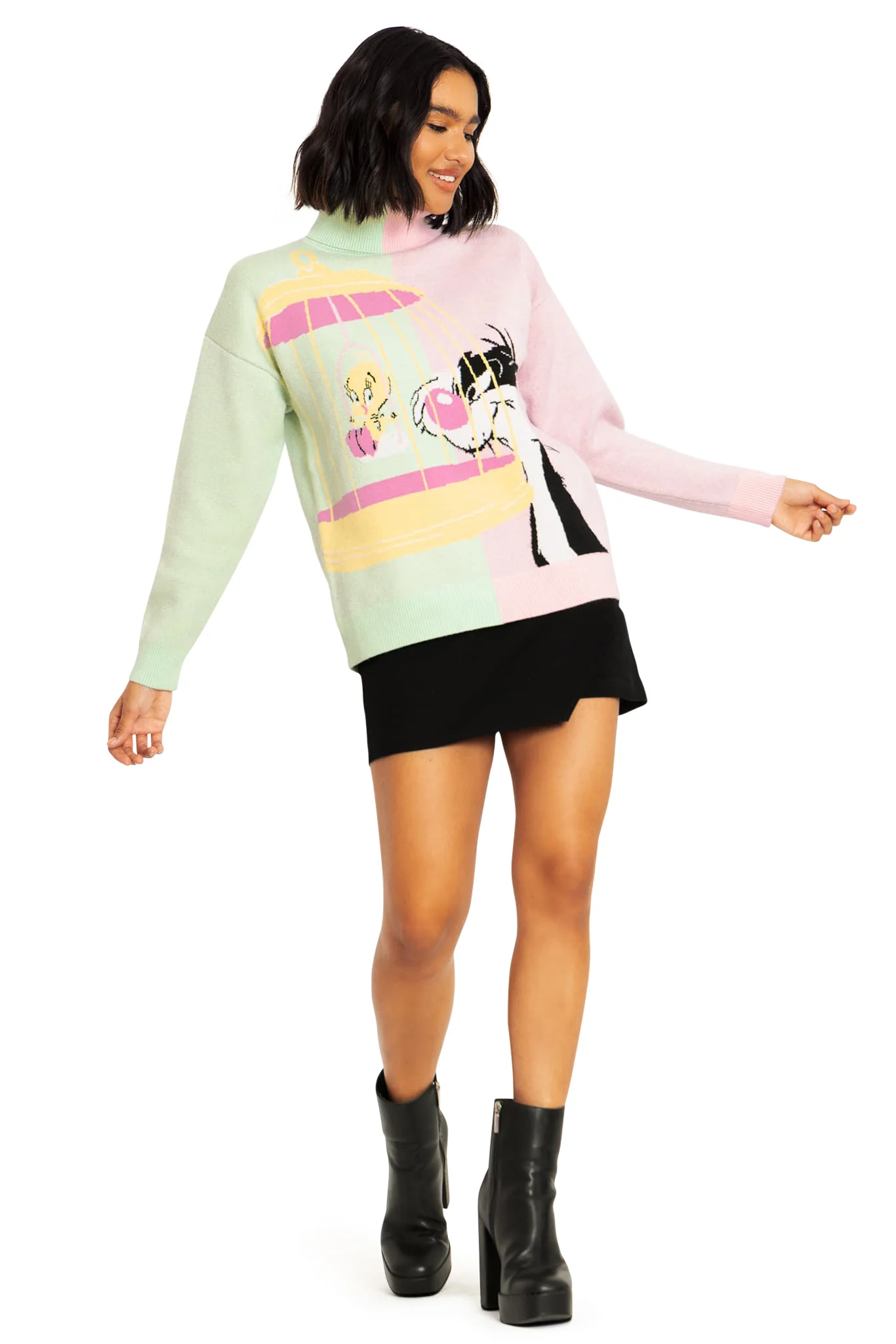 Sylvester And Tweety Roll Neck Sweater - Image 4