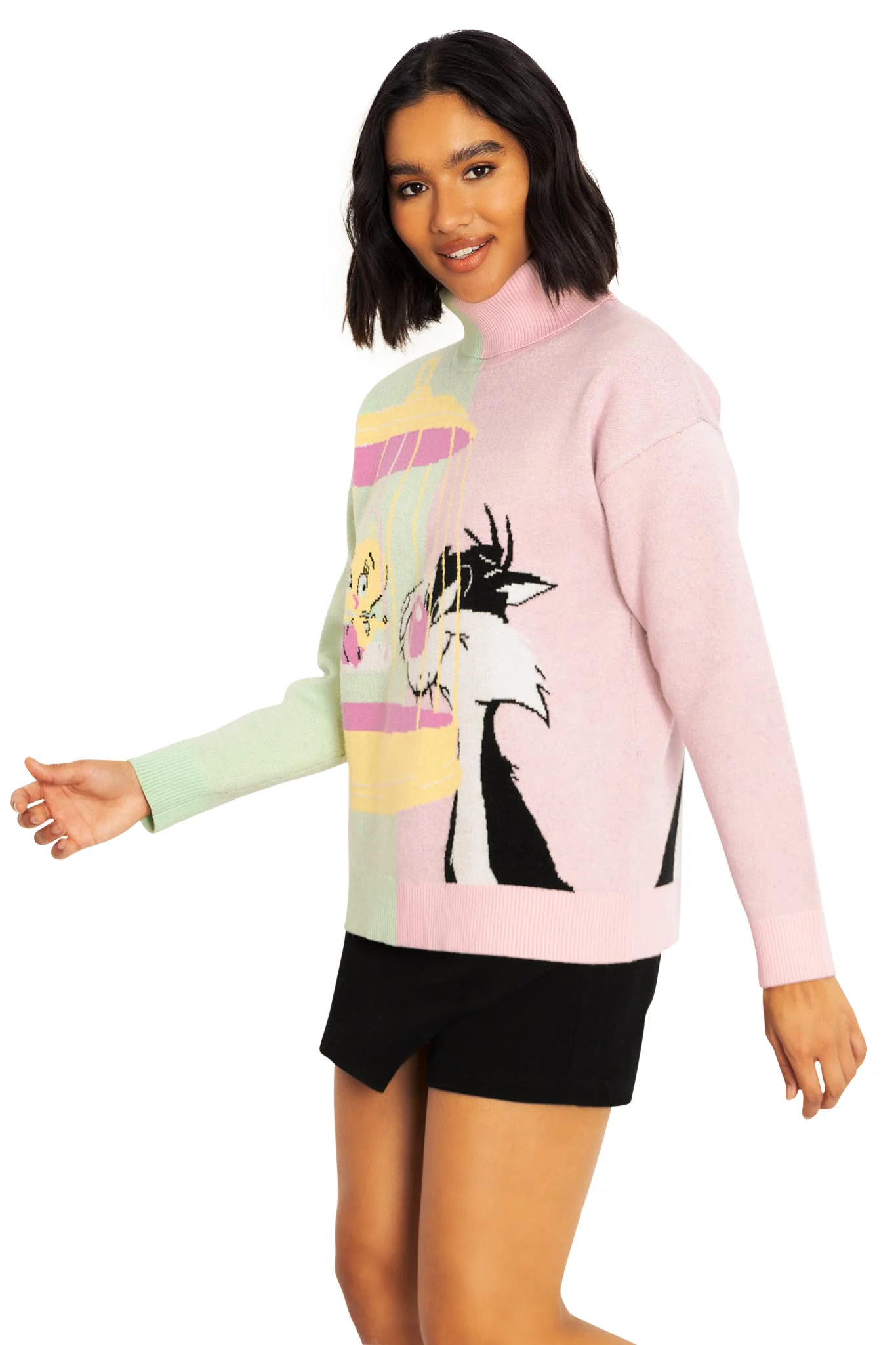 Sylvester And Tweety Roll Neck Sweater - Image 7