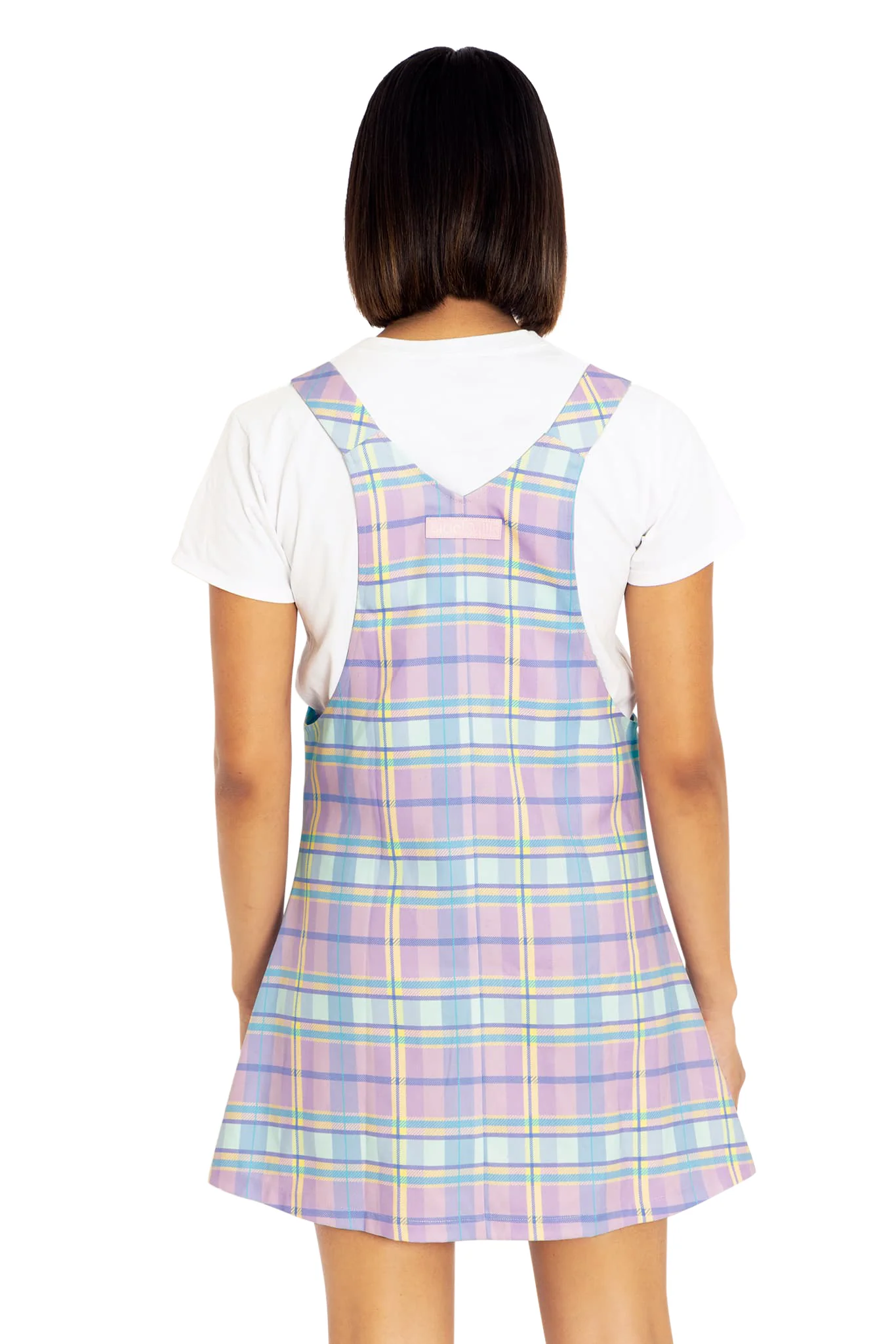 Tartan Candy Pastel Pinny Dress - Image 2