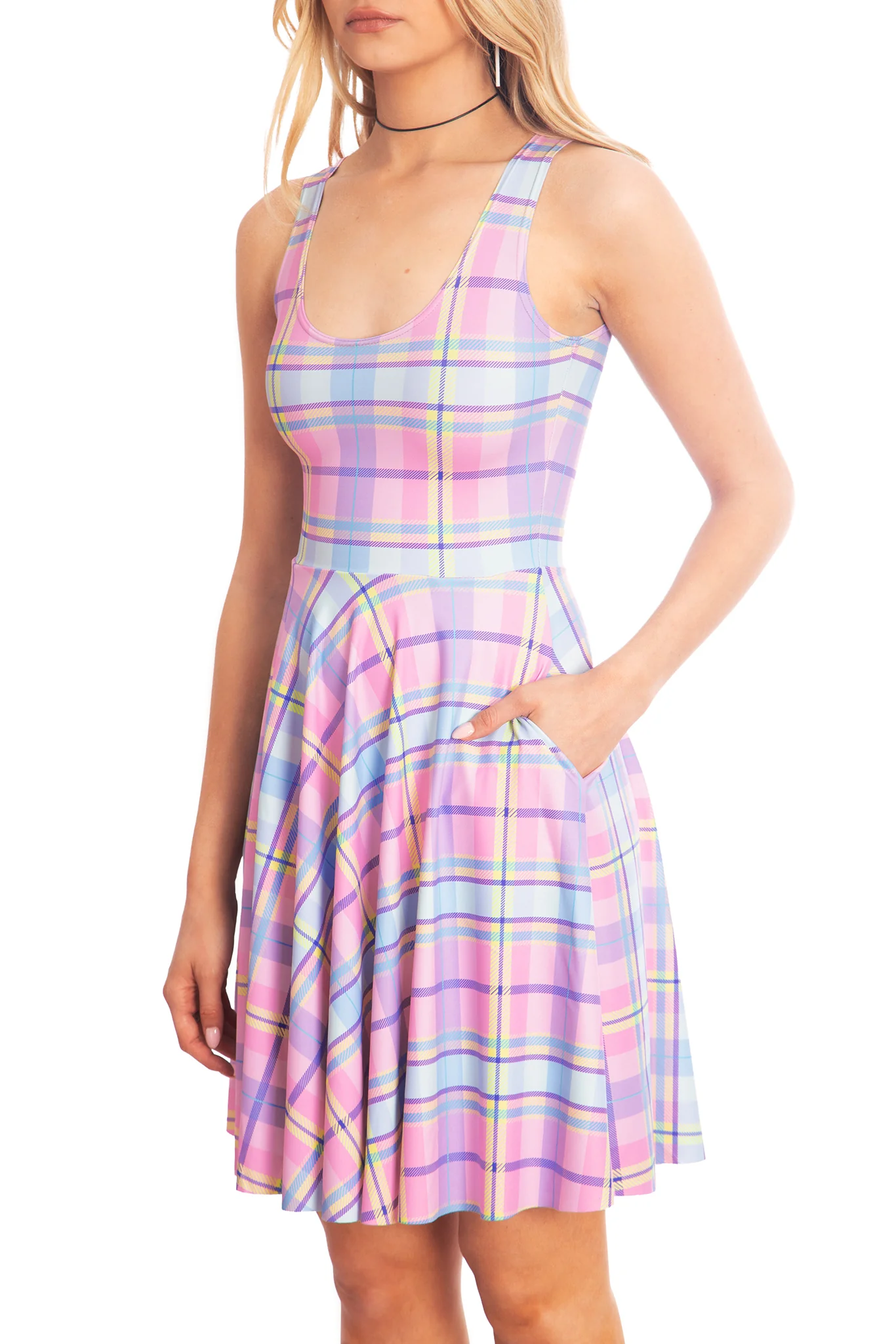 Tartan Candy Scoop Longline Dress - Image 3