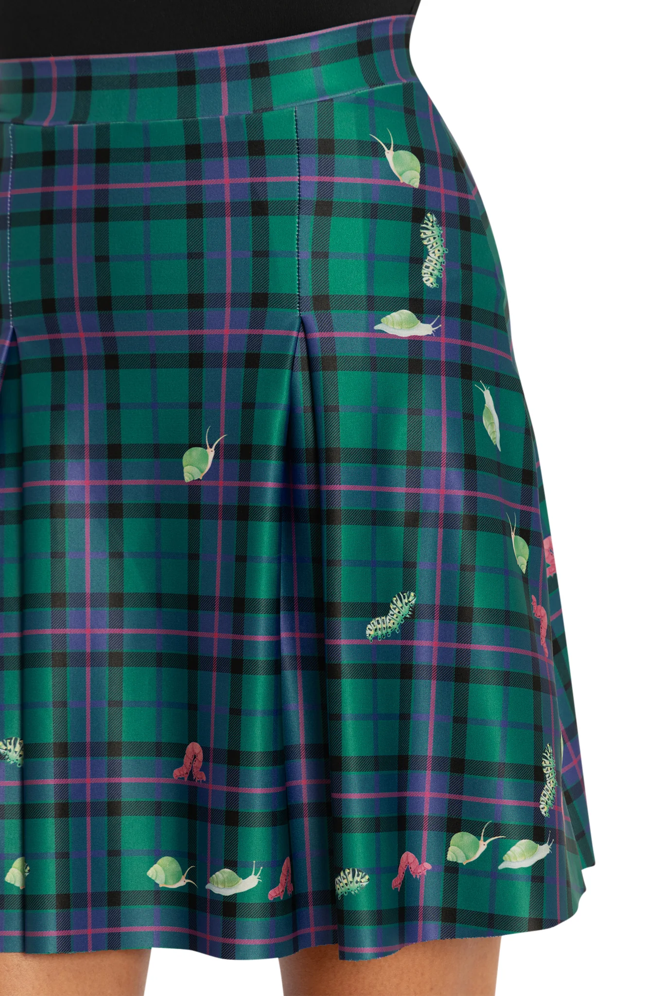 Tartan Forest Bugs School Skirt - Image 3