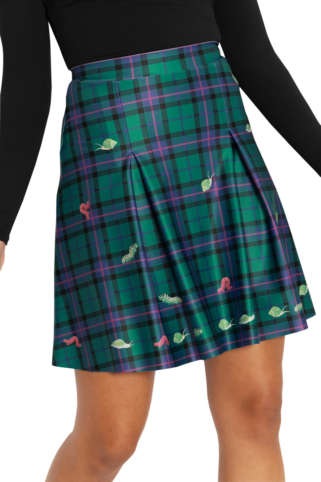 Tartan Forest Bugs School Skirt - Image 6