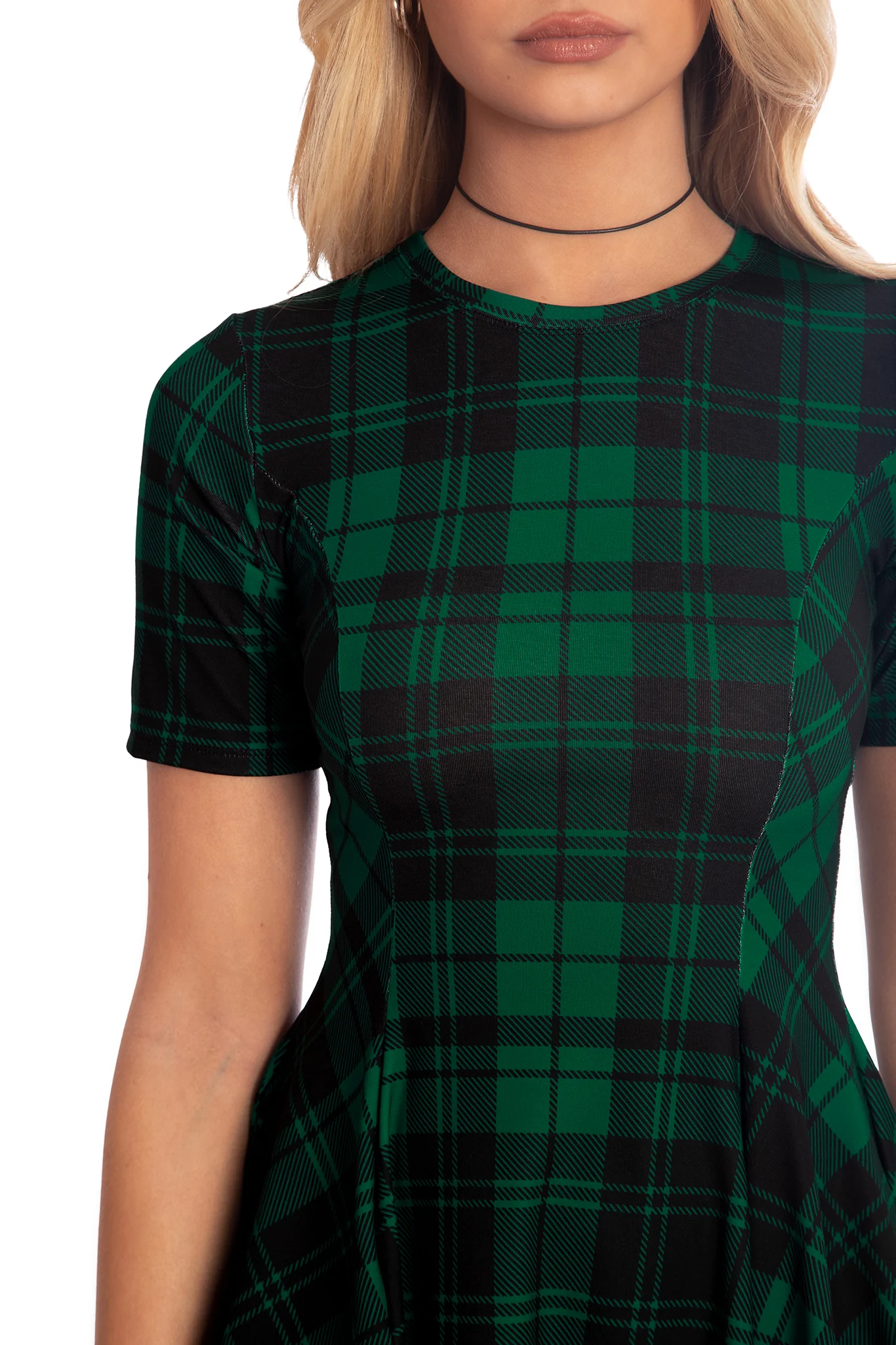 Tartan Pine Evil Tee Dress - Image 4