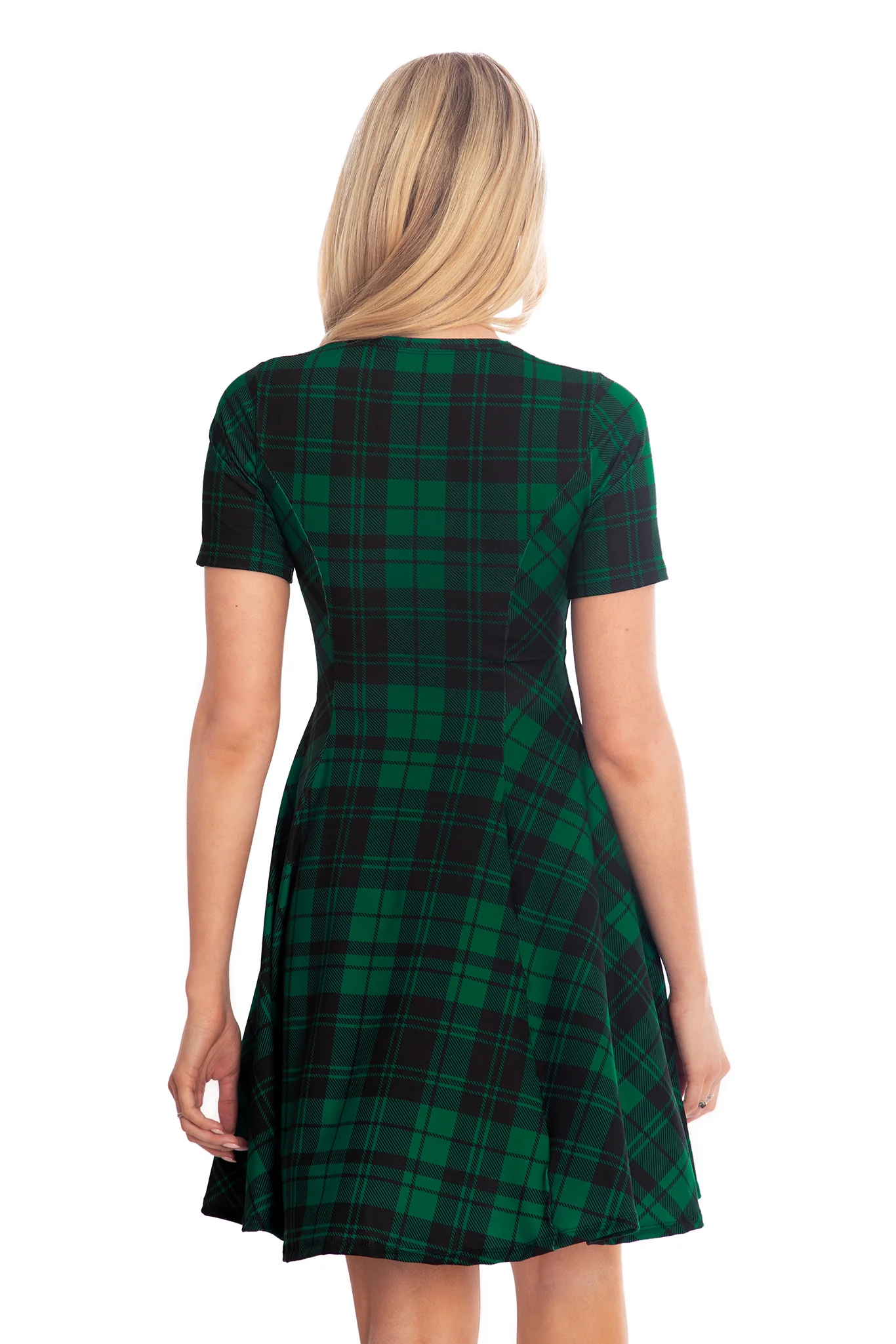 Tartan Pine Longline Evil Tee Dress - Image 4