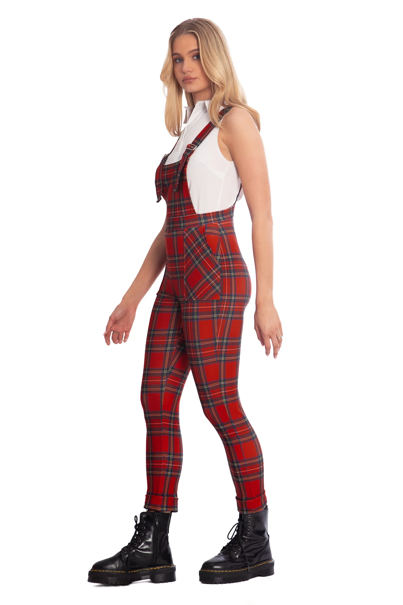 Tartan Red Overalls - Image 7