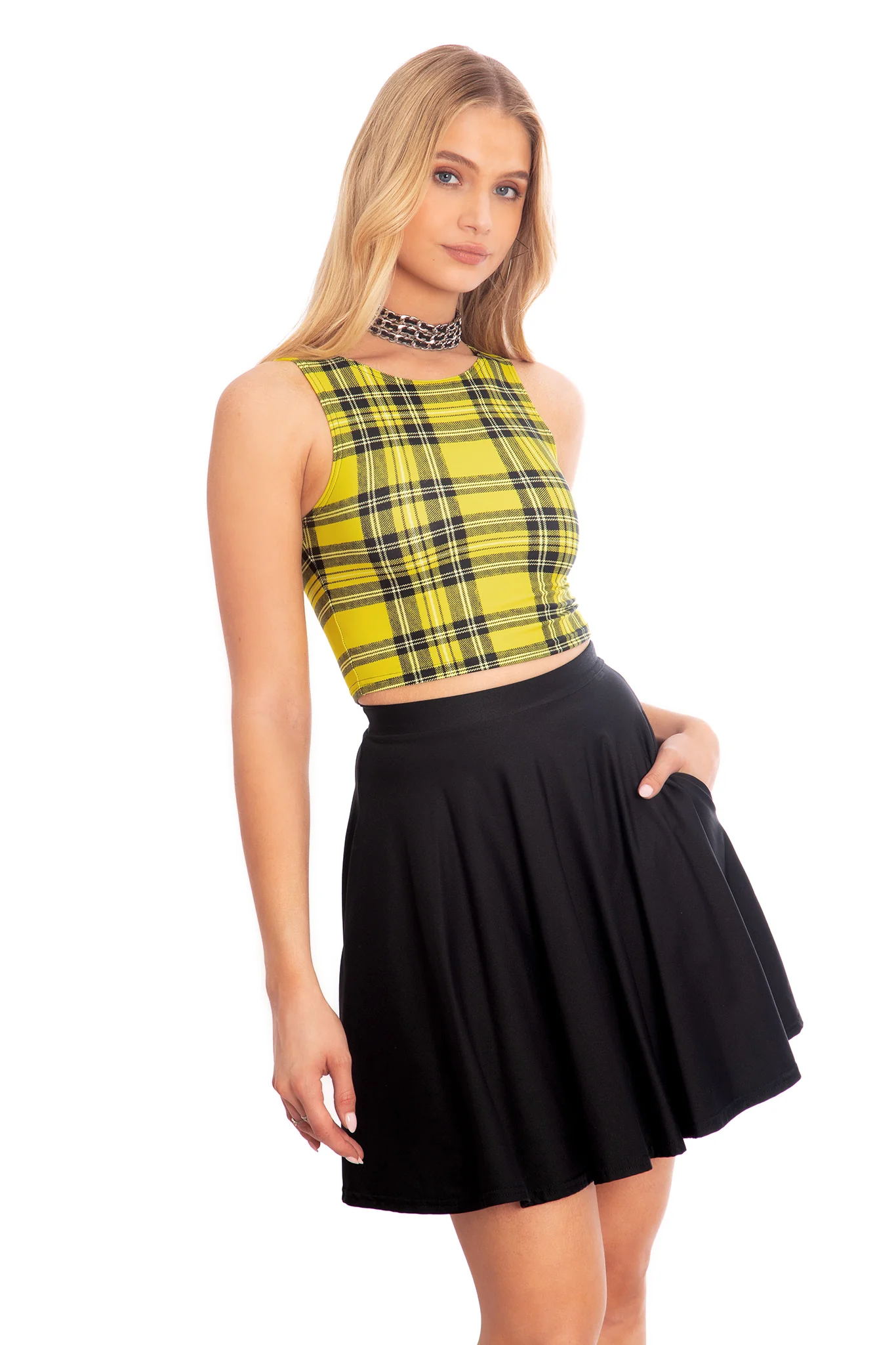 Tartan Yellow Wifey Top - Image 7