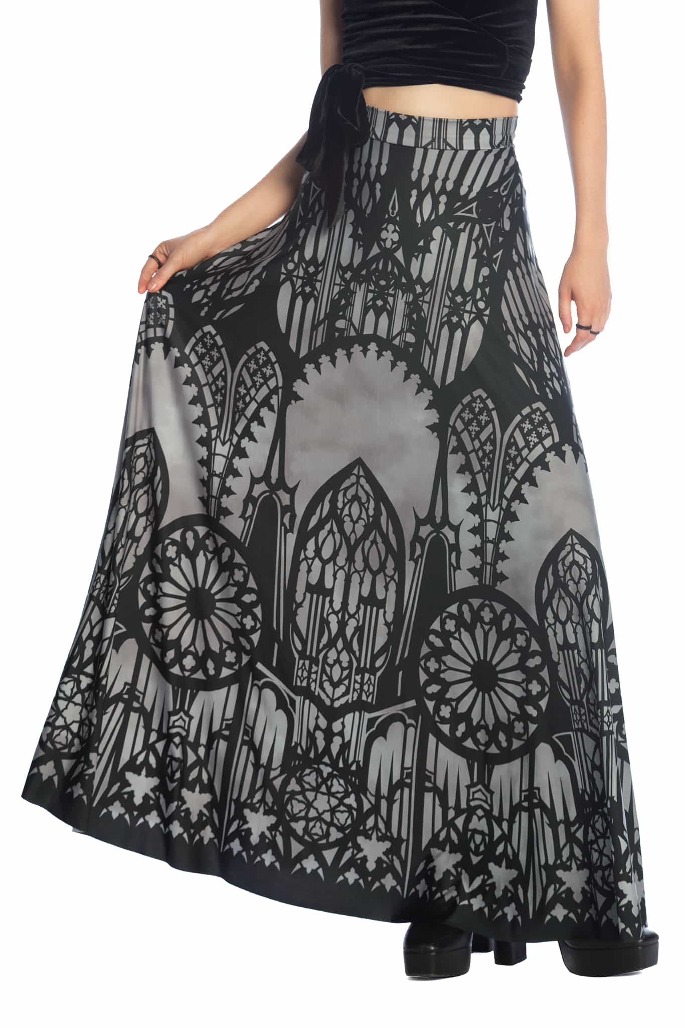 The Cathedral's Veil Maxi Skirt - Image 9