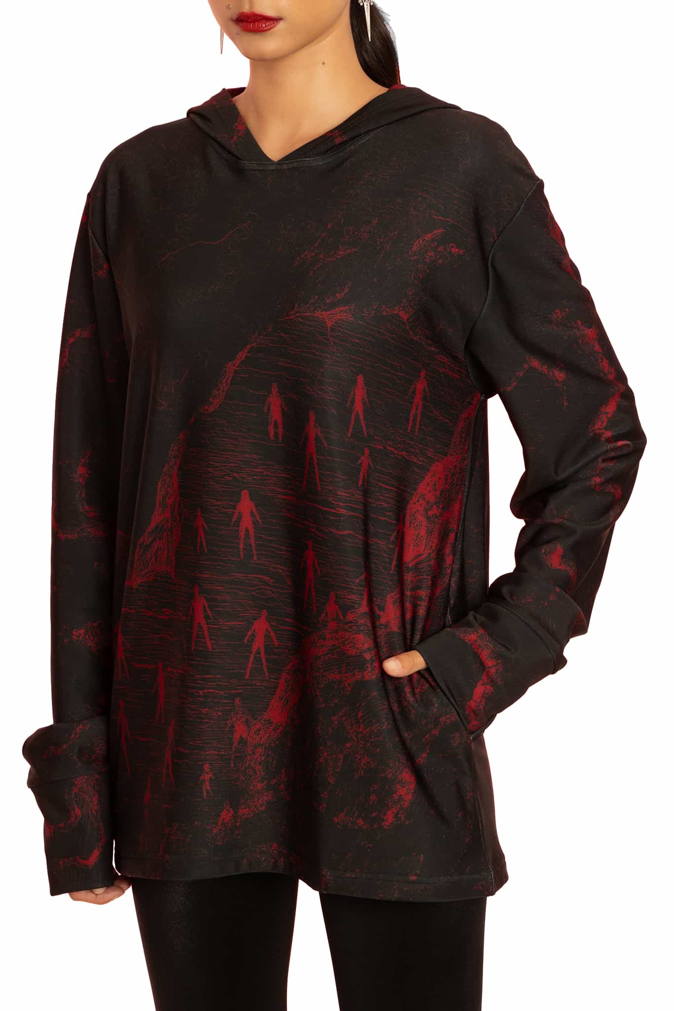 The Enigma of Amigara Fault Oversized Hoodie Sweater - Image 4