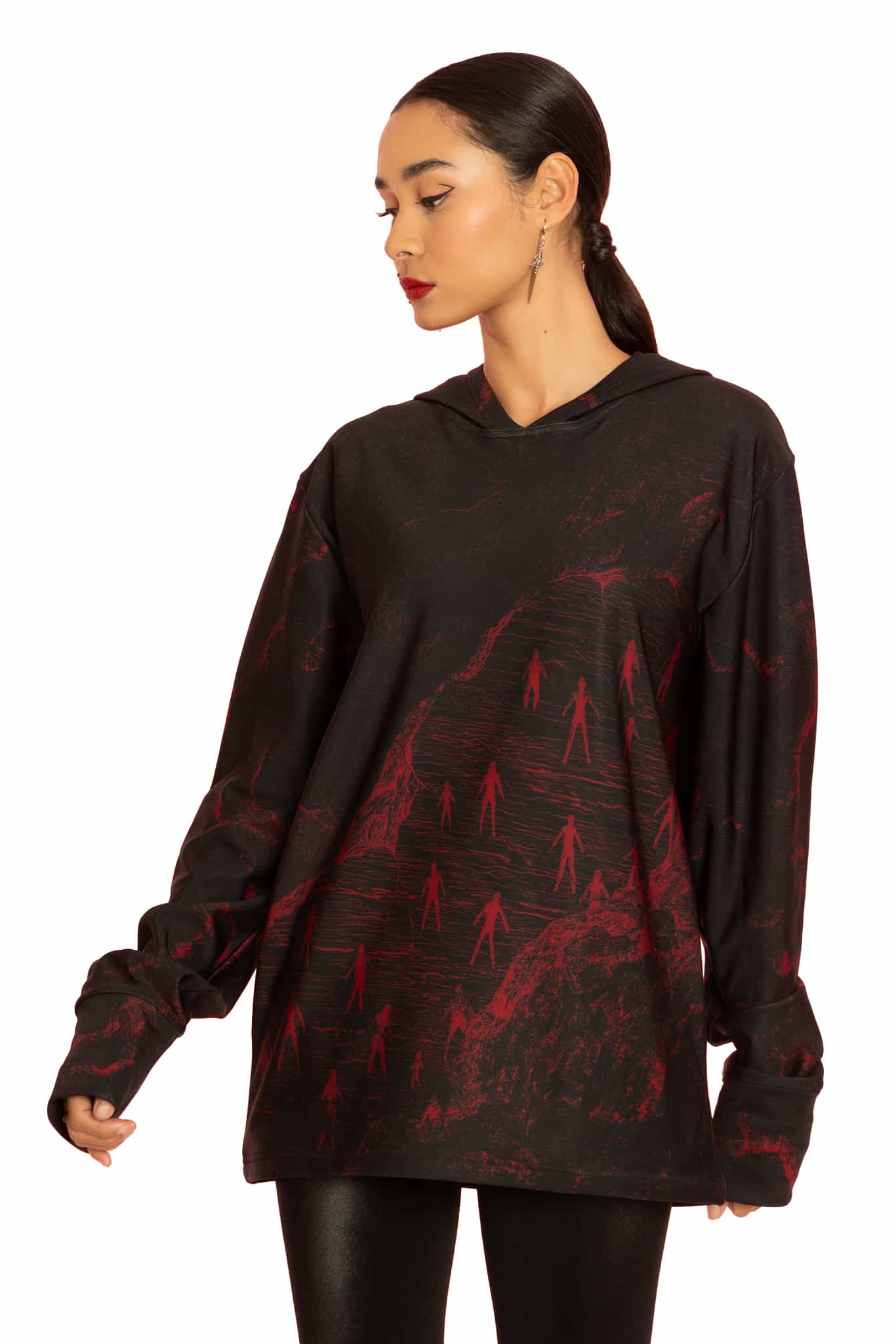 The Enigma of Amigara Fault Oversized Hoodie Sweater - Image 8