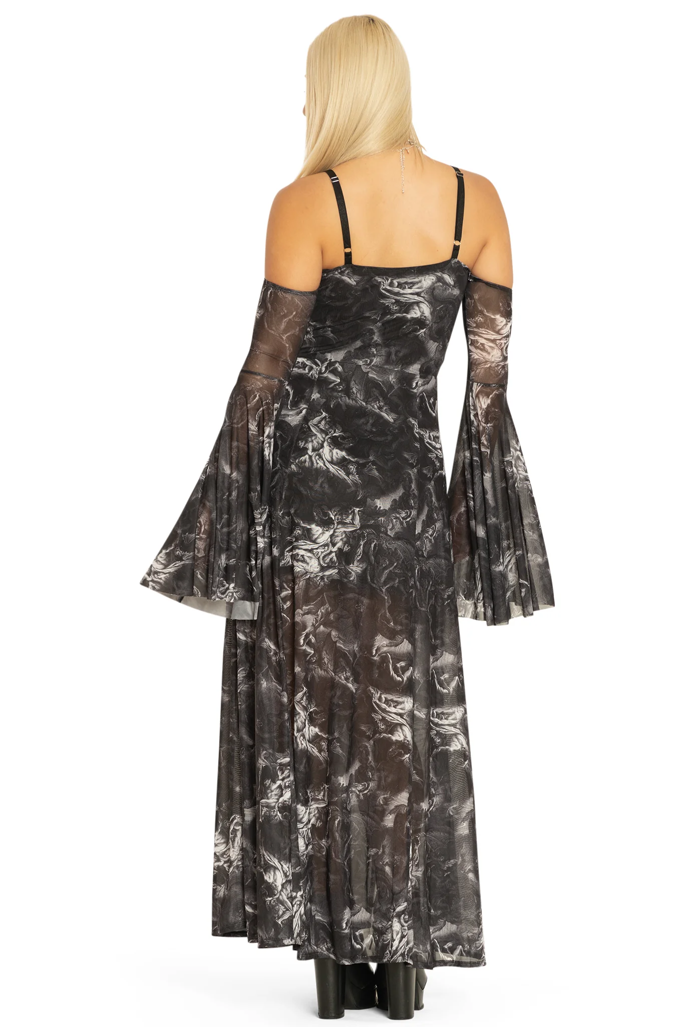 The Fall Of The Rebel Angels Off The Shoulder Maxi Dress - Image 2