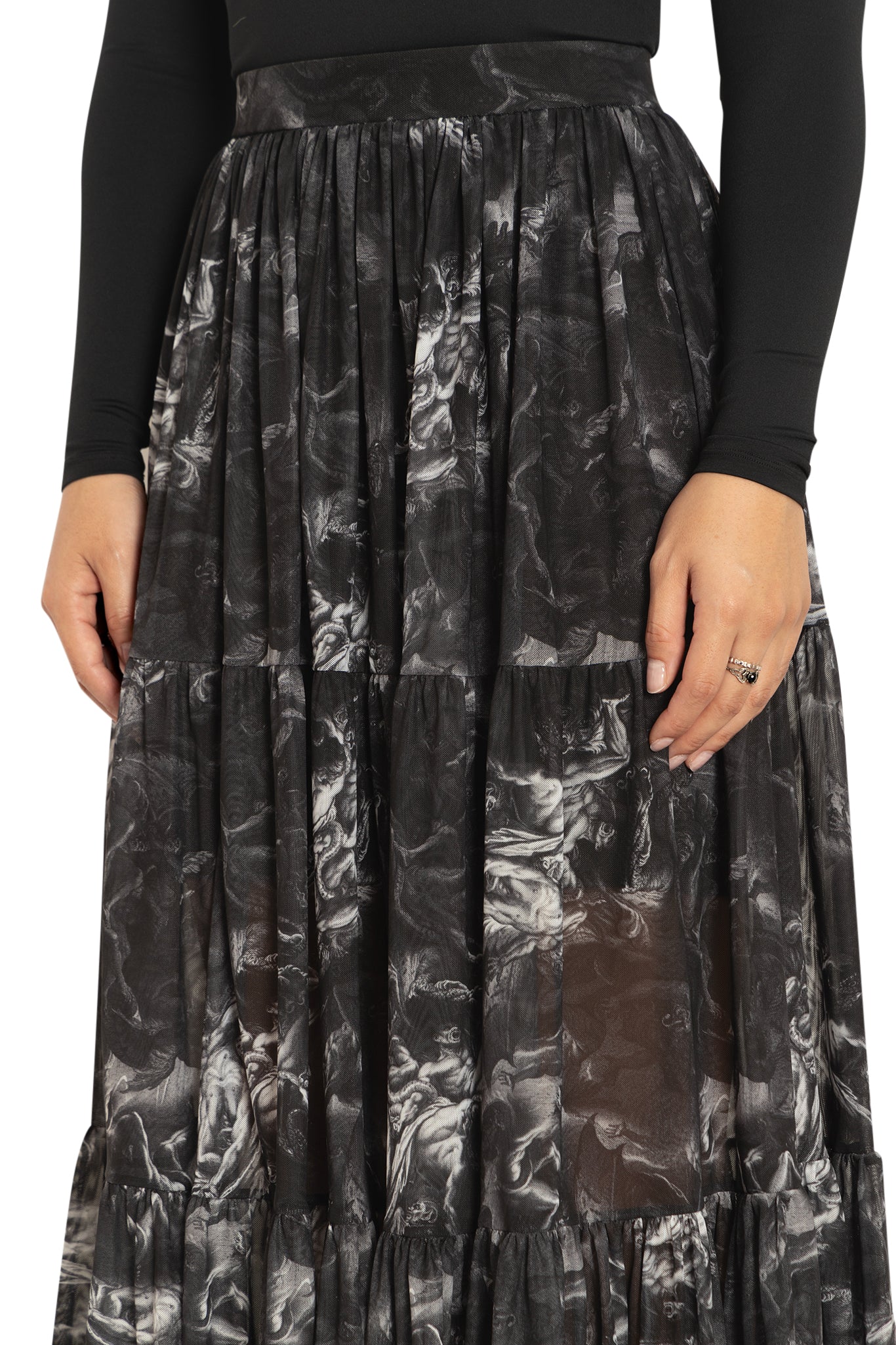 The Fall Of The Rebel Angels Tiered Midaxi Skirt - Image 3