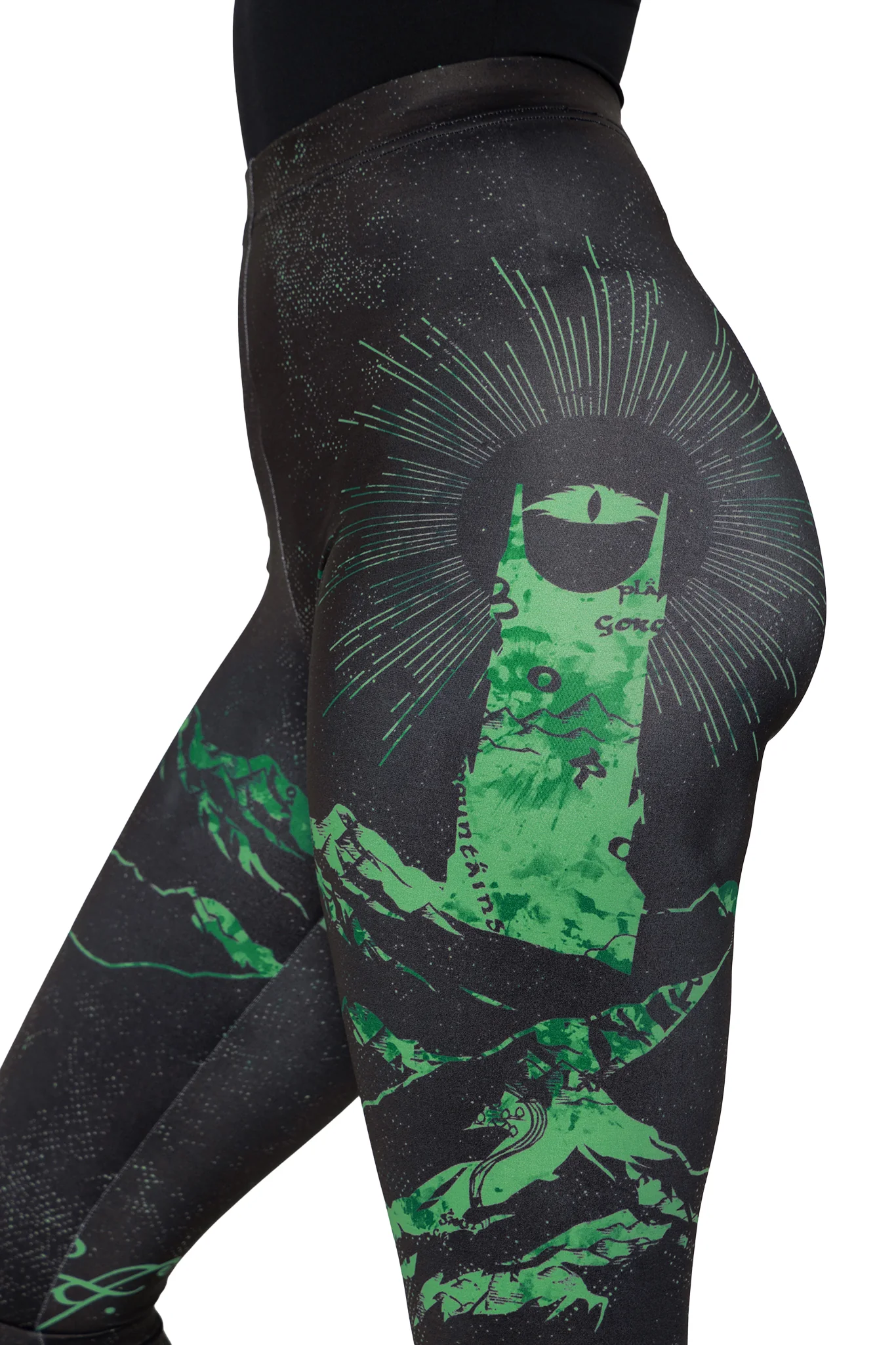 The Fellowship Of The Ring High Waisted Matte Finish Leggings - Image 3