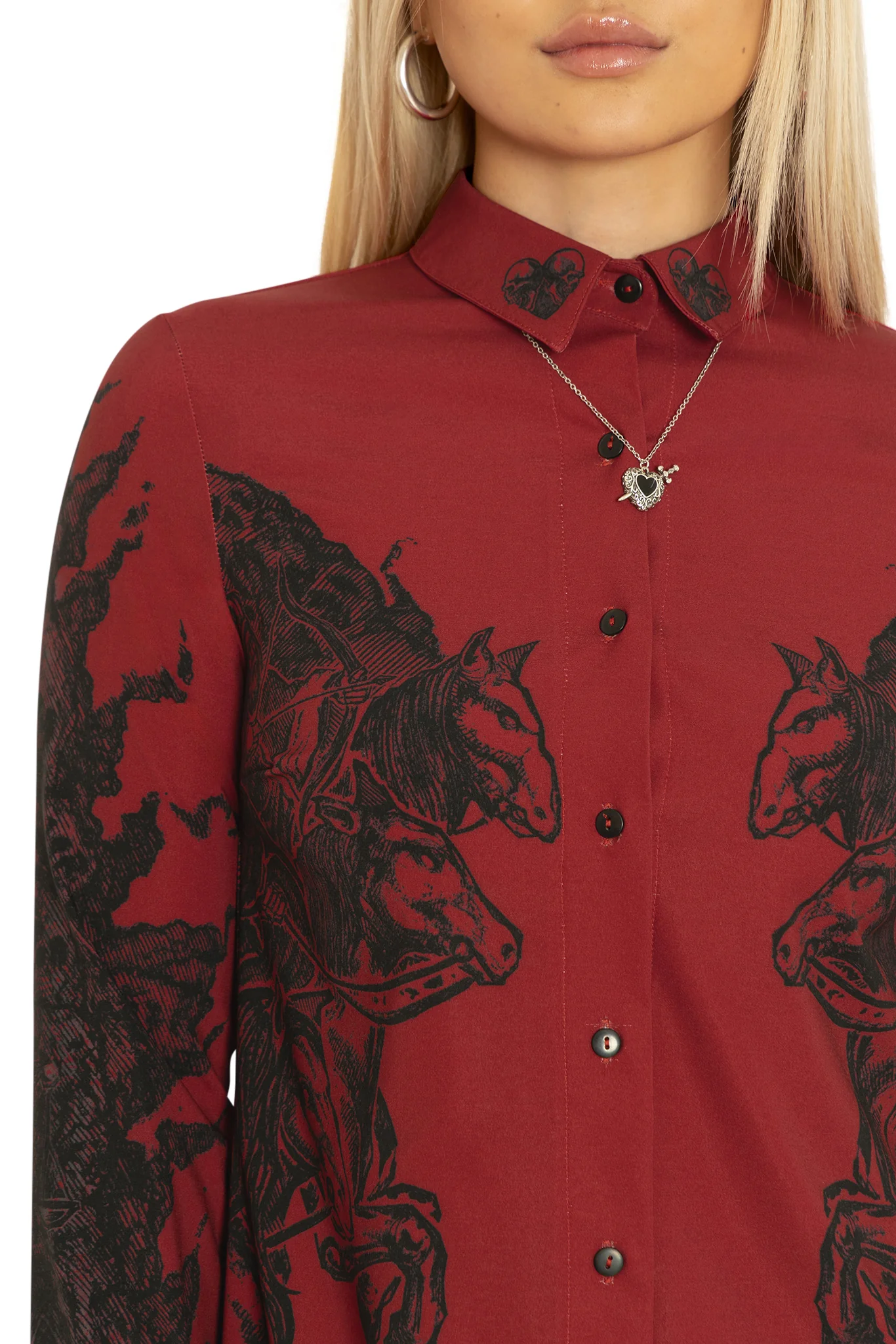 The Horsemen Business Time Shirt Dress - Image 4