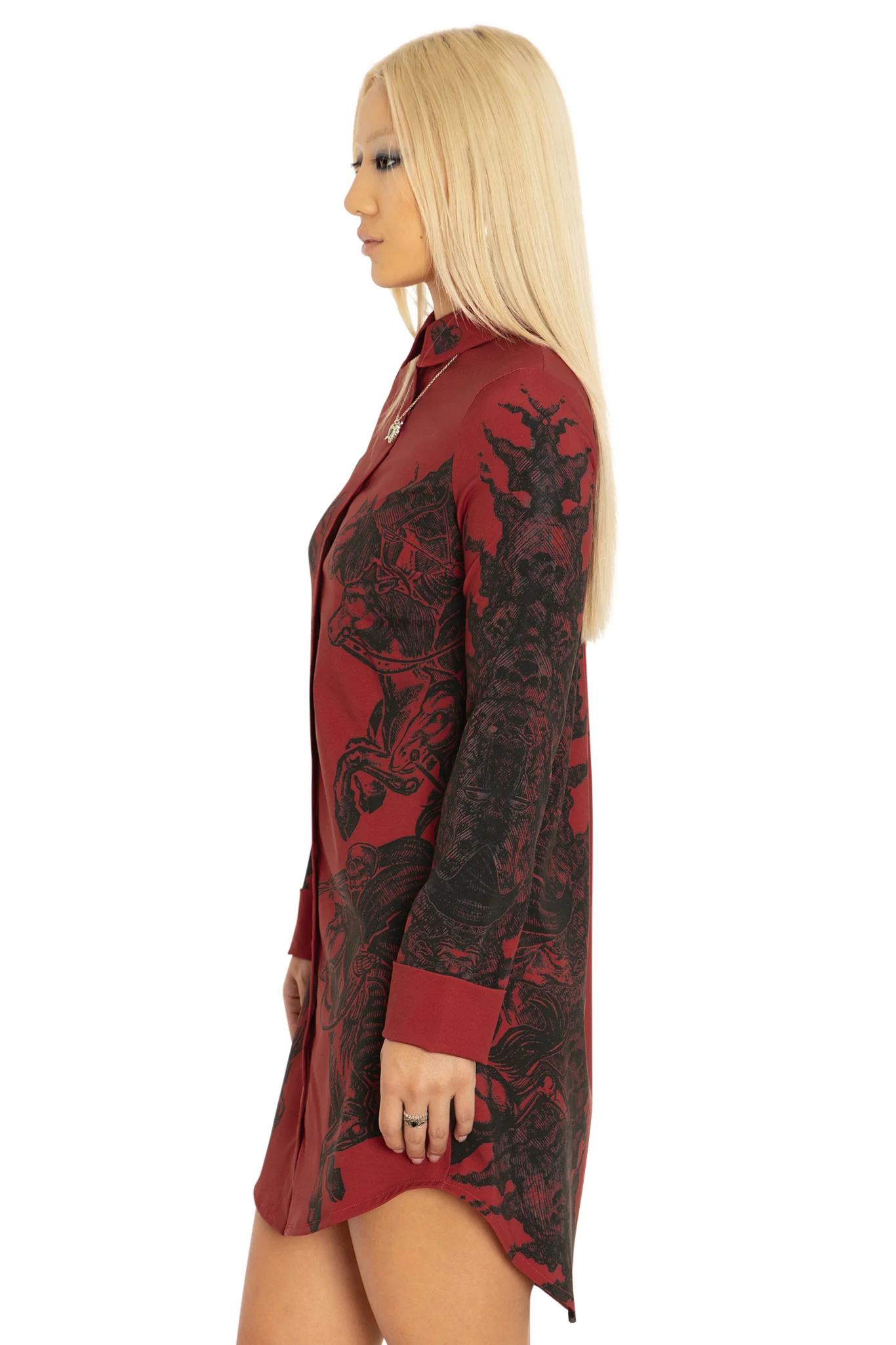 The Horsemen Business Time Shirt Dress - Image 5