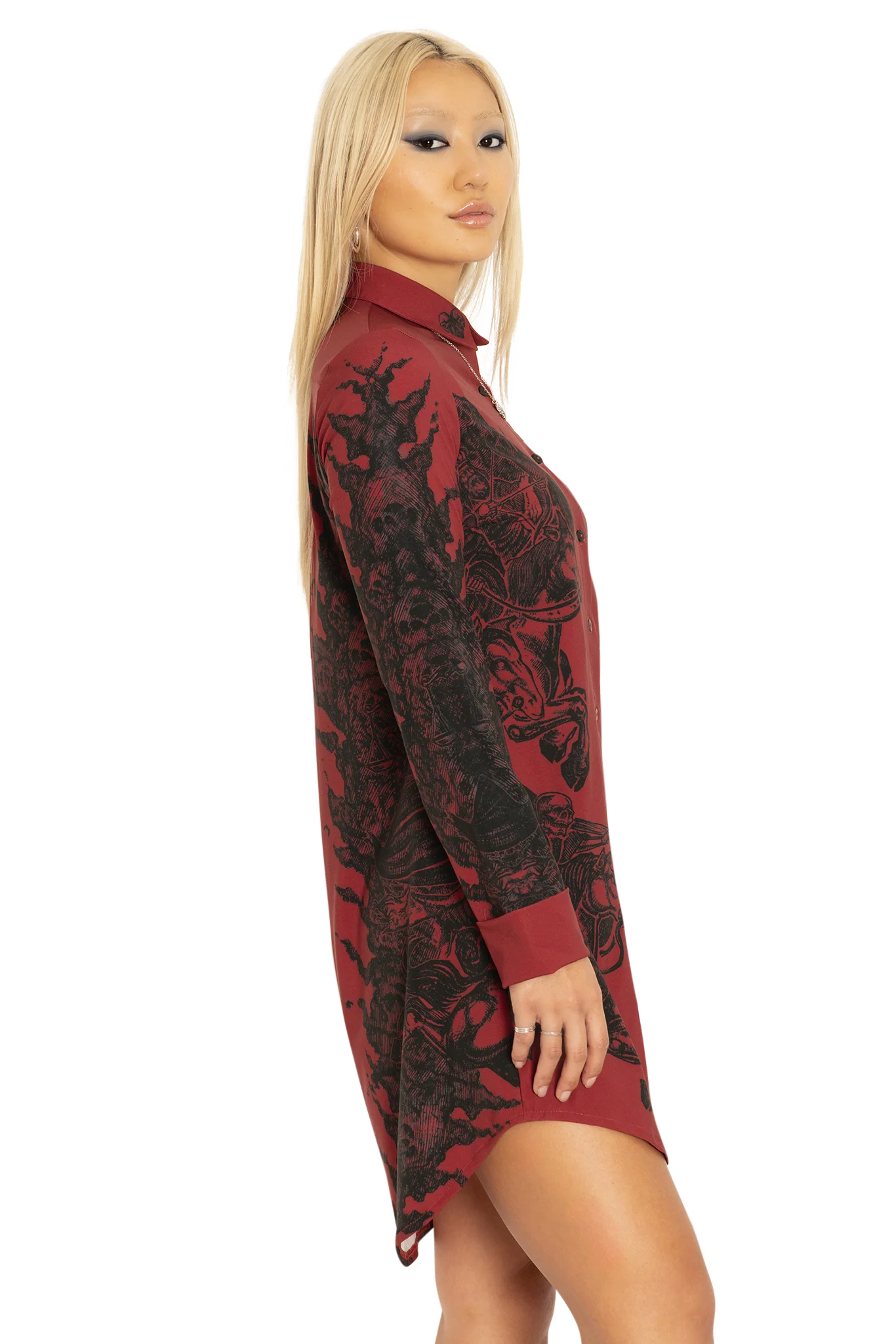 The Horsemen Business Time Shirt Dress - Image 7
