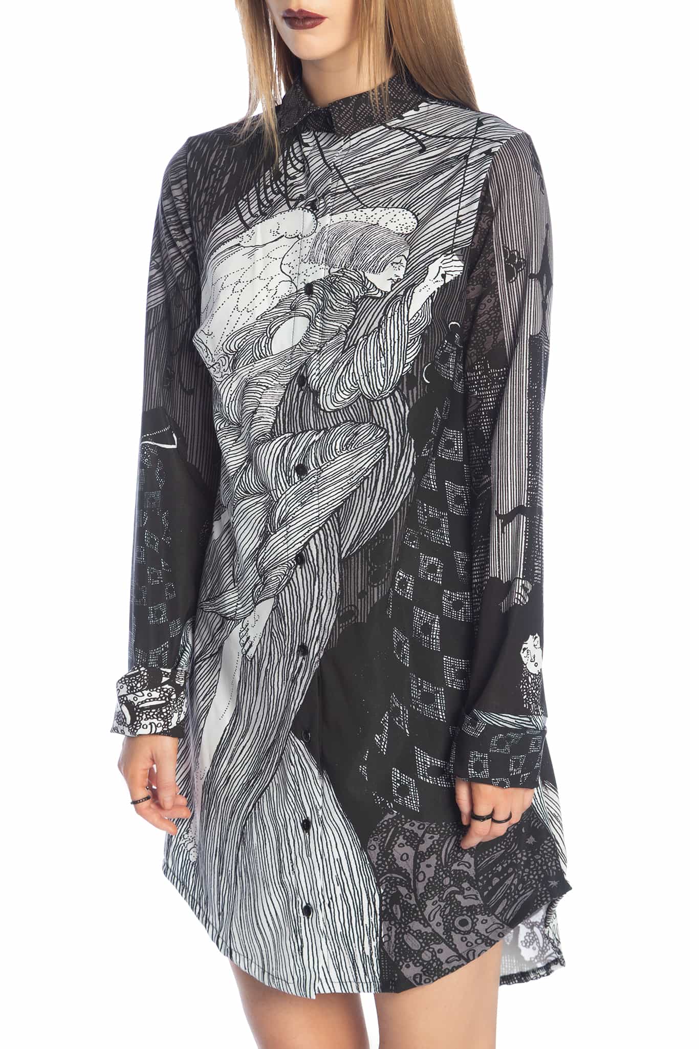 The Lock Business Time Shirt Dress - Image 3