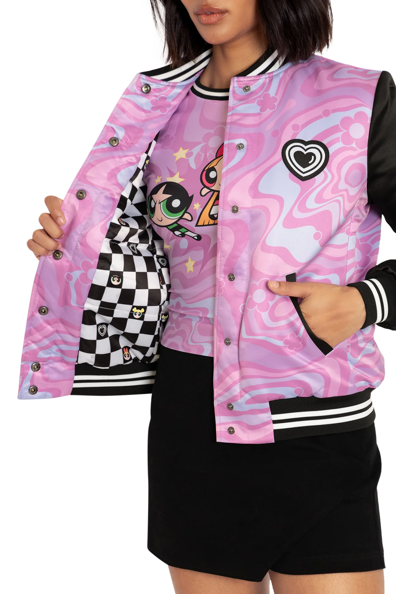 The Powerpuff Girls Shiny Bomber Jacket - Image 3