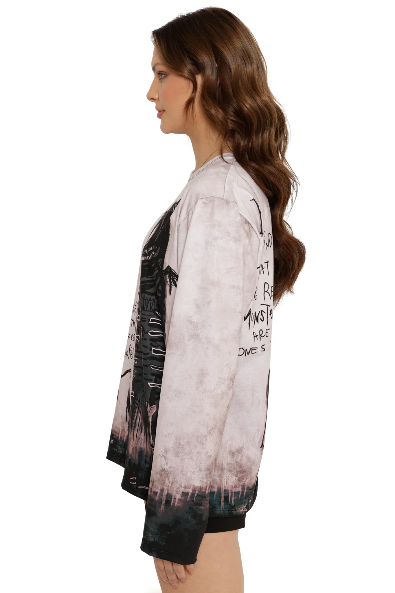 The Real Monsters Long Sleeve Boyfriend Tee - Image 7