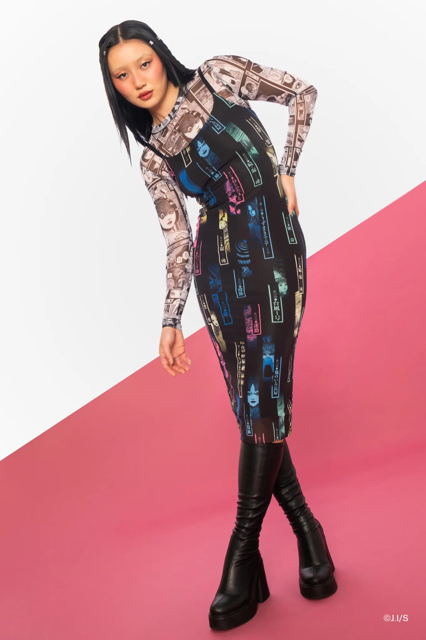 The Scar Sheer High Neck Long Sleeve Top - Image 7