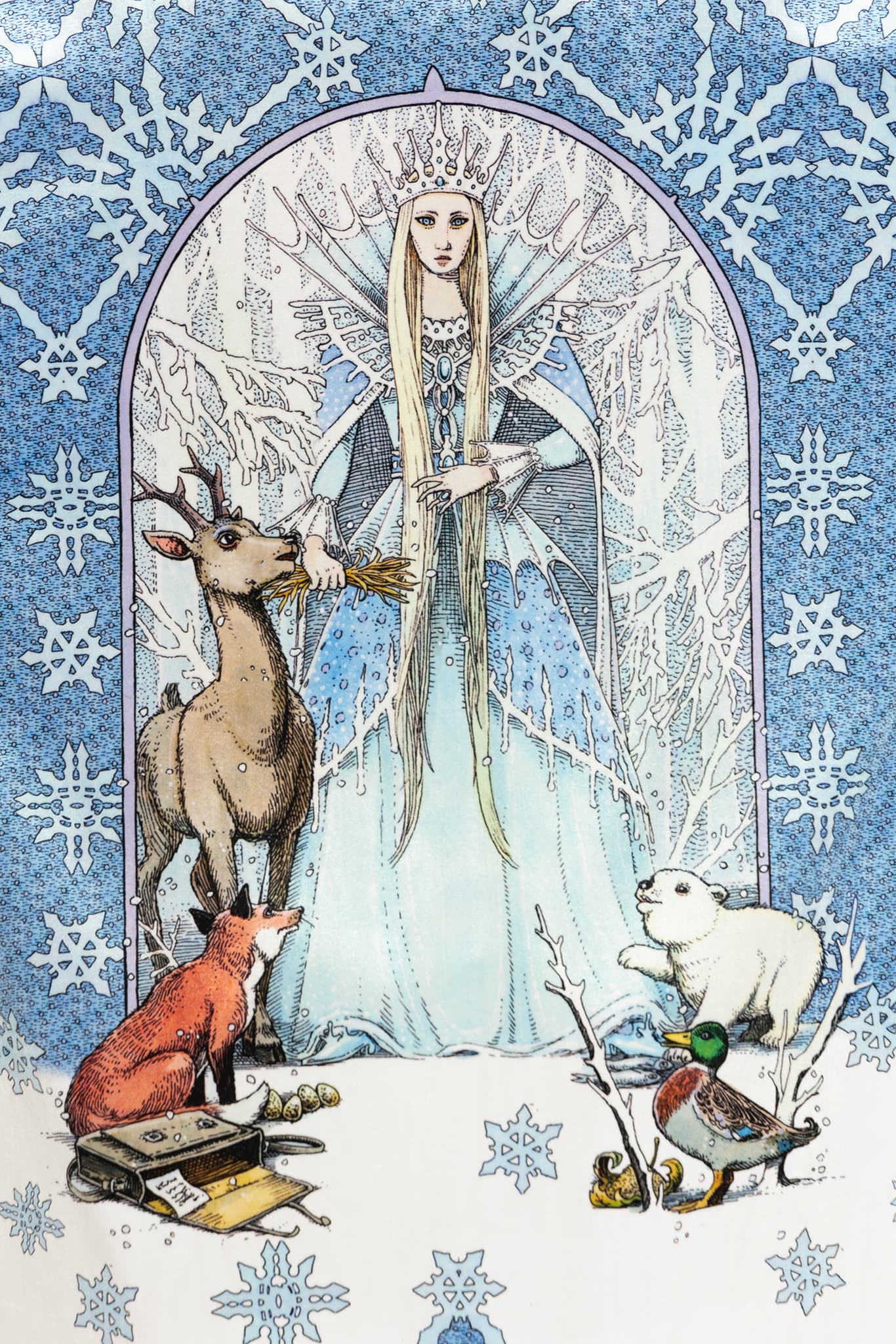 The Snow Queen Velvet Robe - Image 4