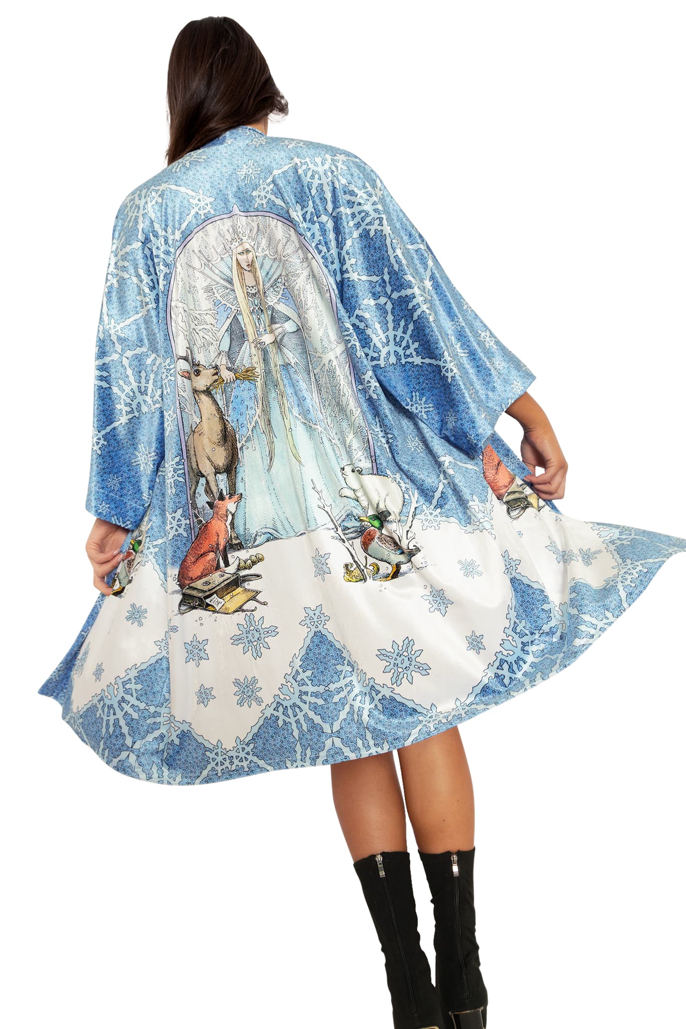 The Snow Queen Velvet Robe - Image 8