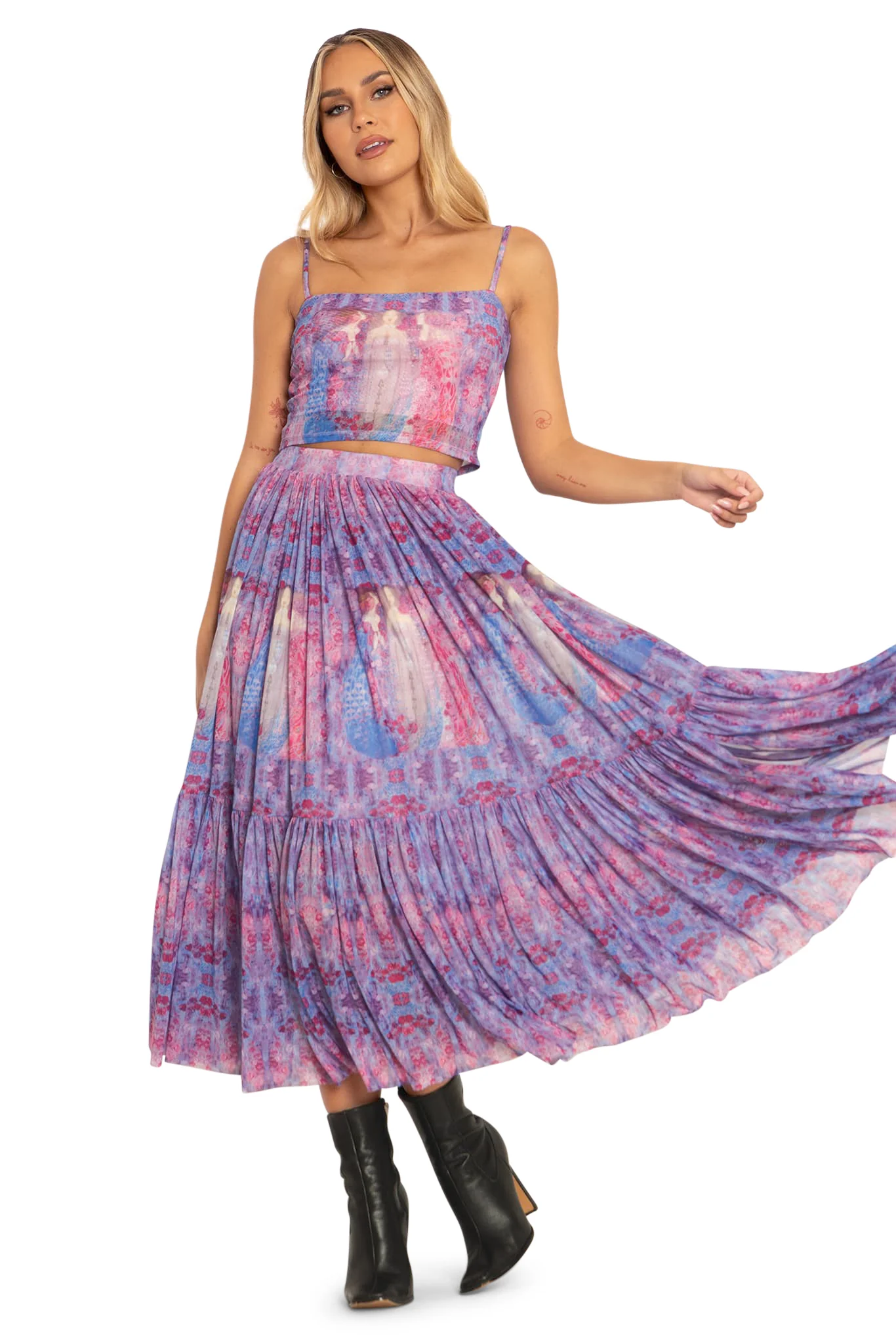The Three Perfumes Sheer Cropped Cami - Image 7