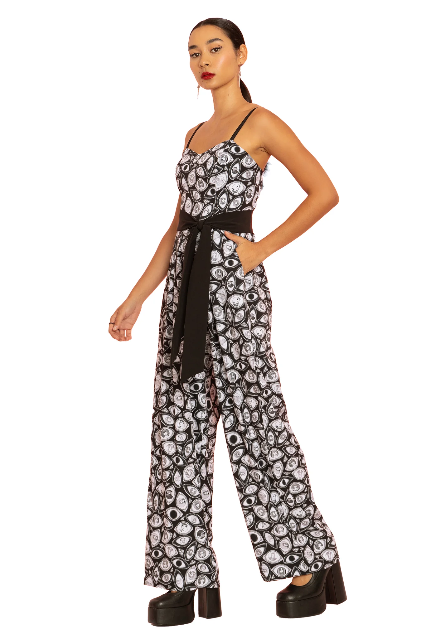 Through The Eyes Long Lounge Jumpsuit - Image 4