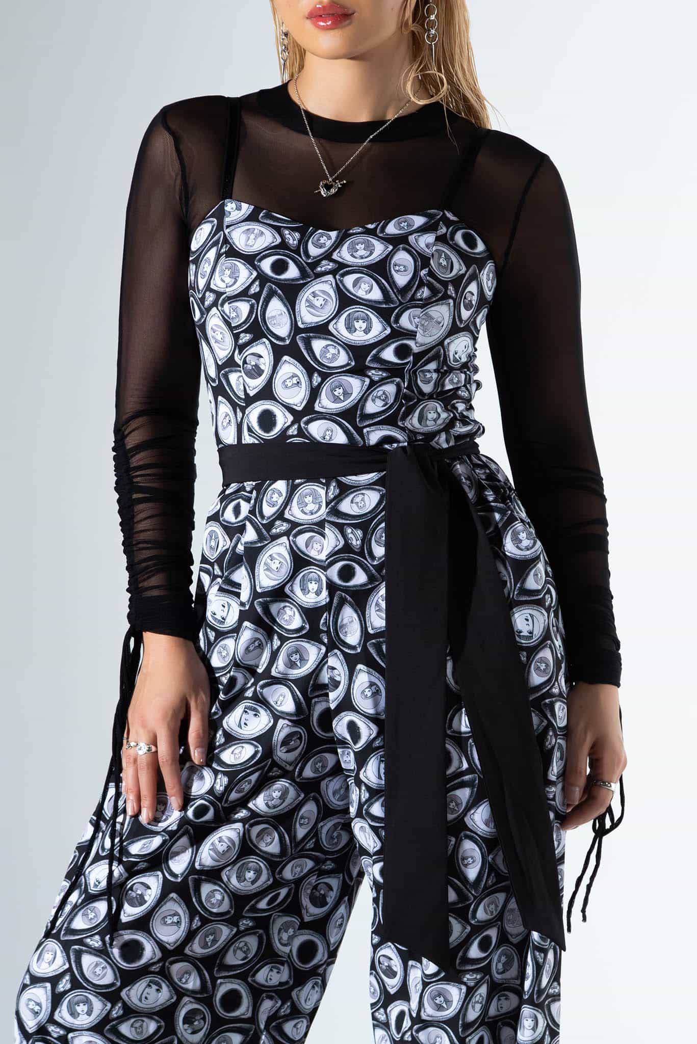 Through The Eyes Long Lounge Jumpsuit - Image 5