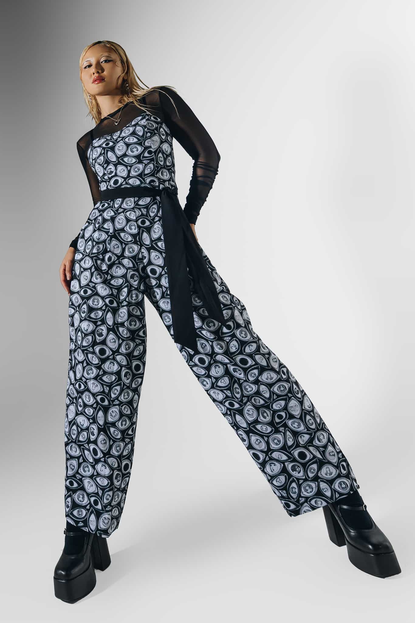 Through The Eyes Long Lounge Jumpsuit - Image 8