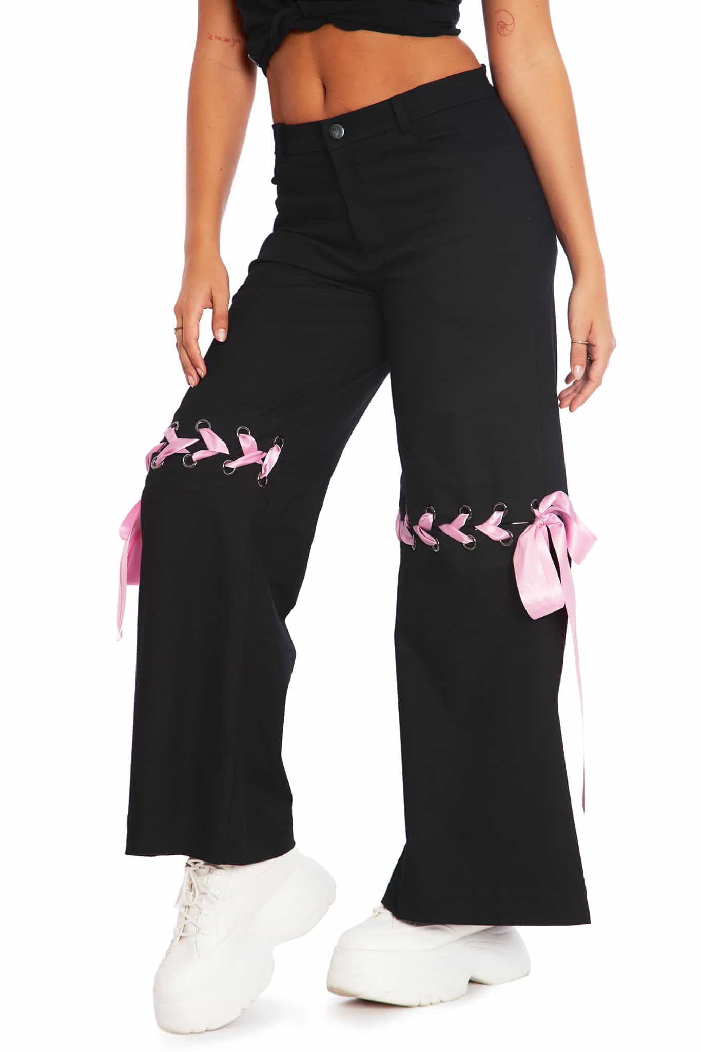 Tie A Bow Street Pants - Image 3