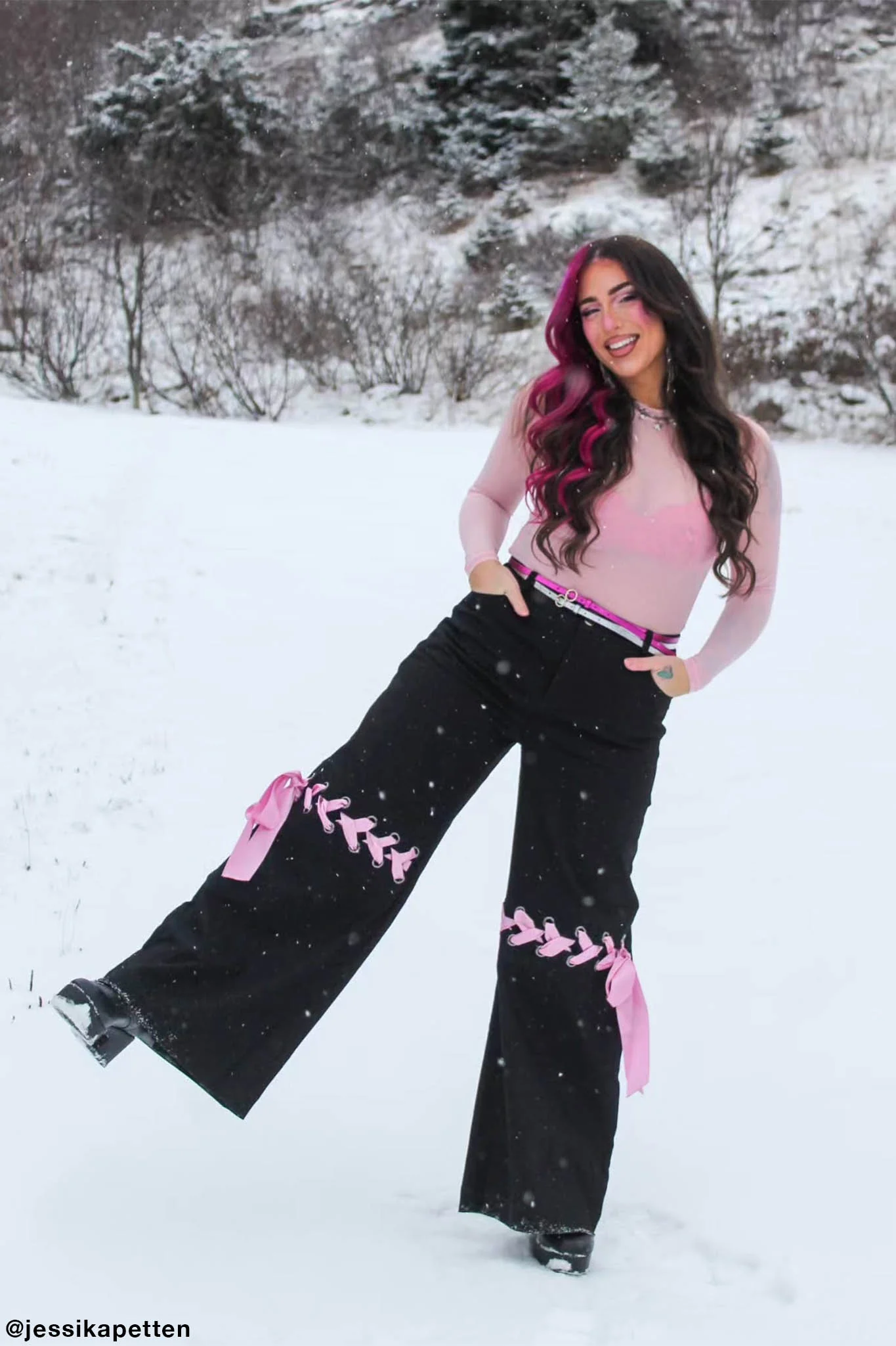 Tie A Bow Street Pants - Image 4