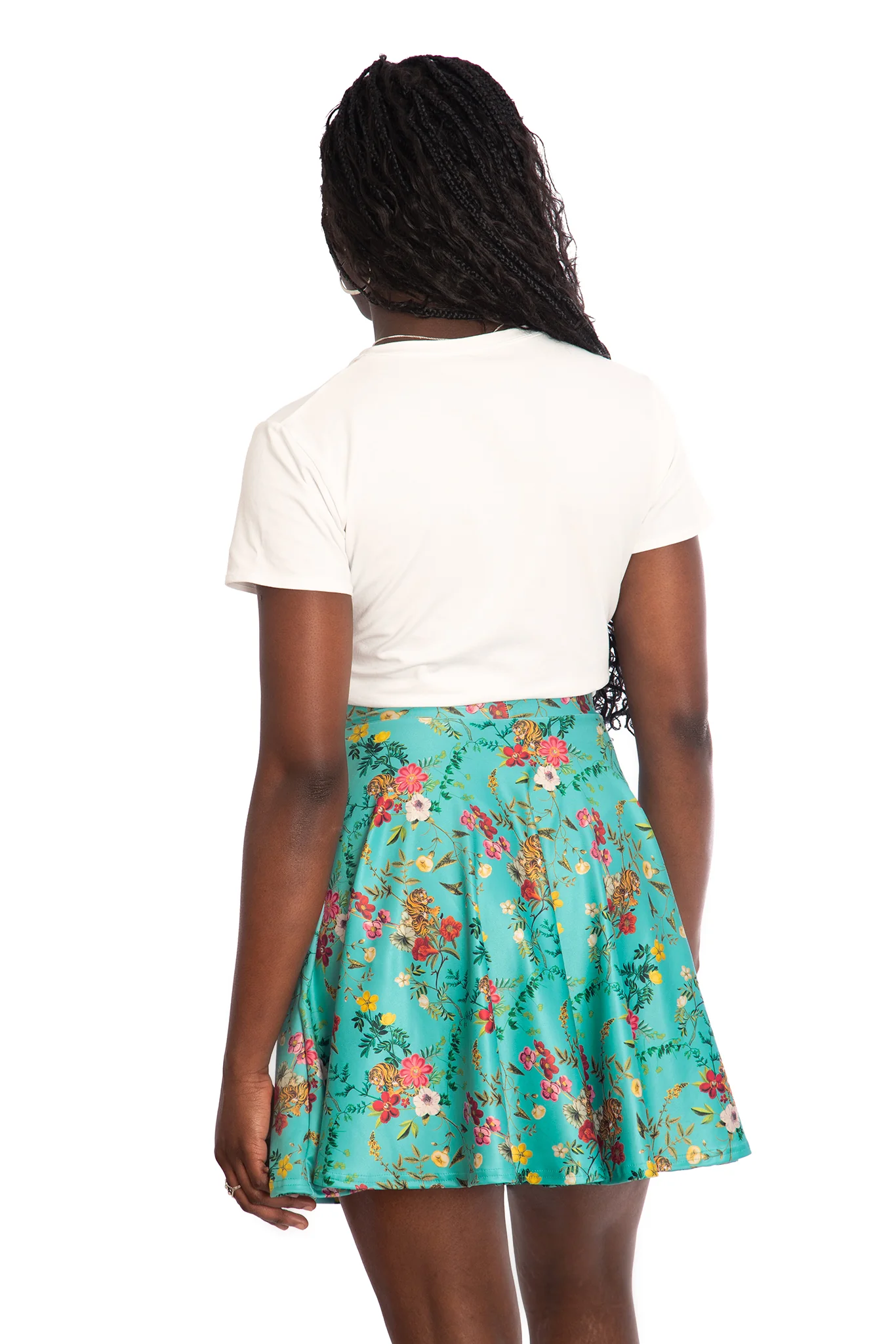 Tropical Tiger Pocket Skater Skirt - Image 2