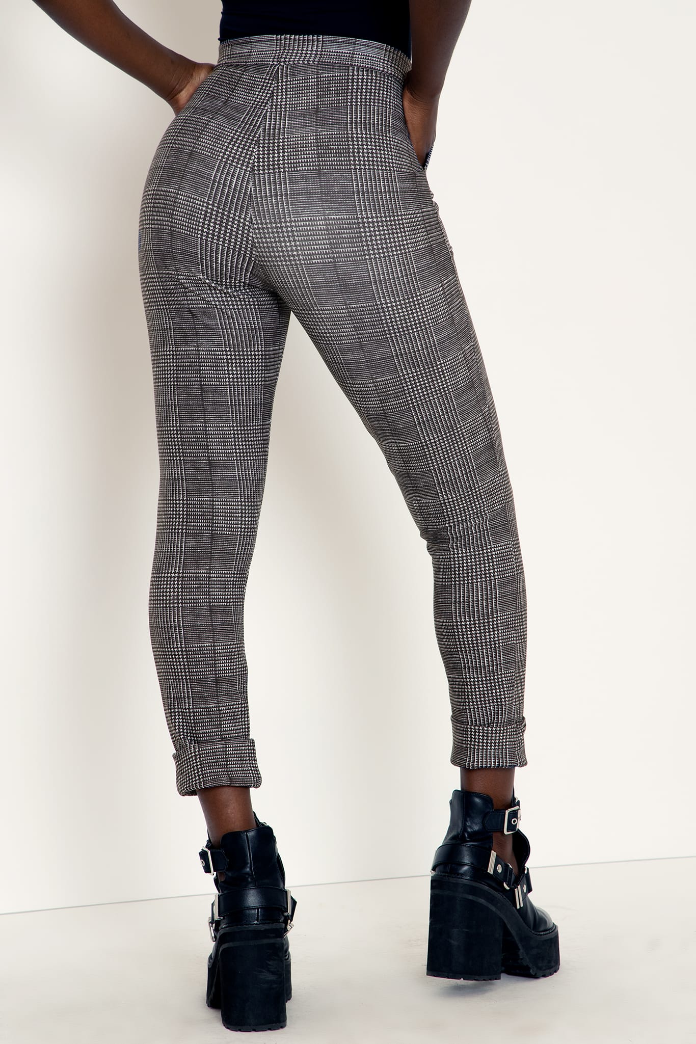 Tweed Mono Cuffed Pants - Image 2