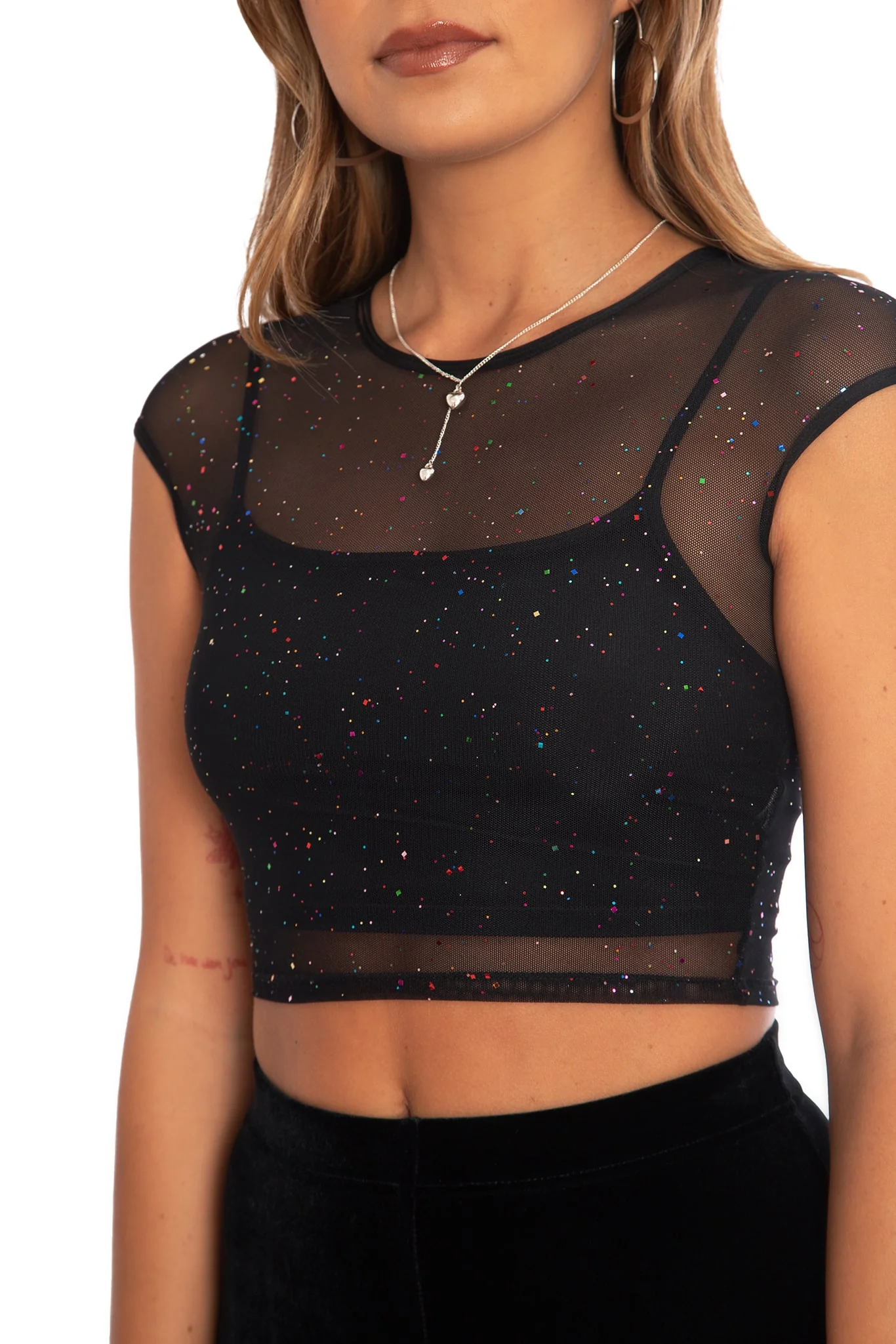 Twinkle Twinkle Cap Sleeve Crop - Image 3