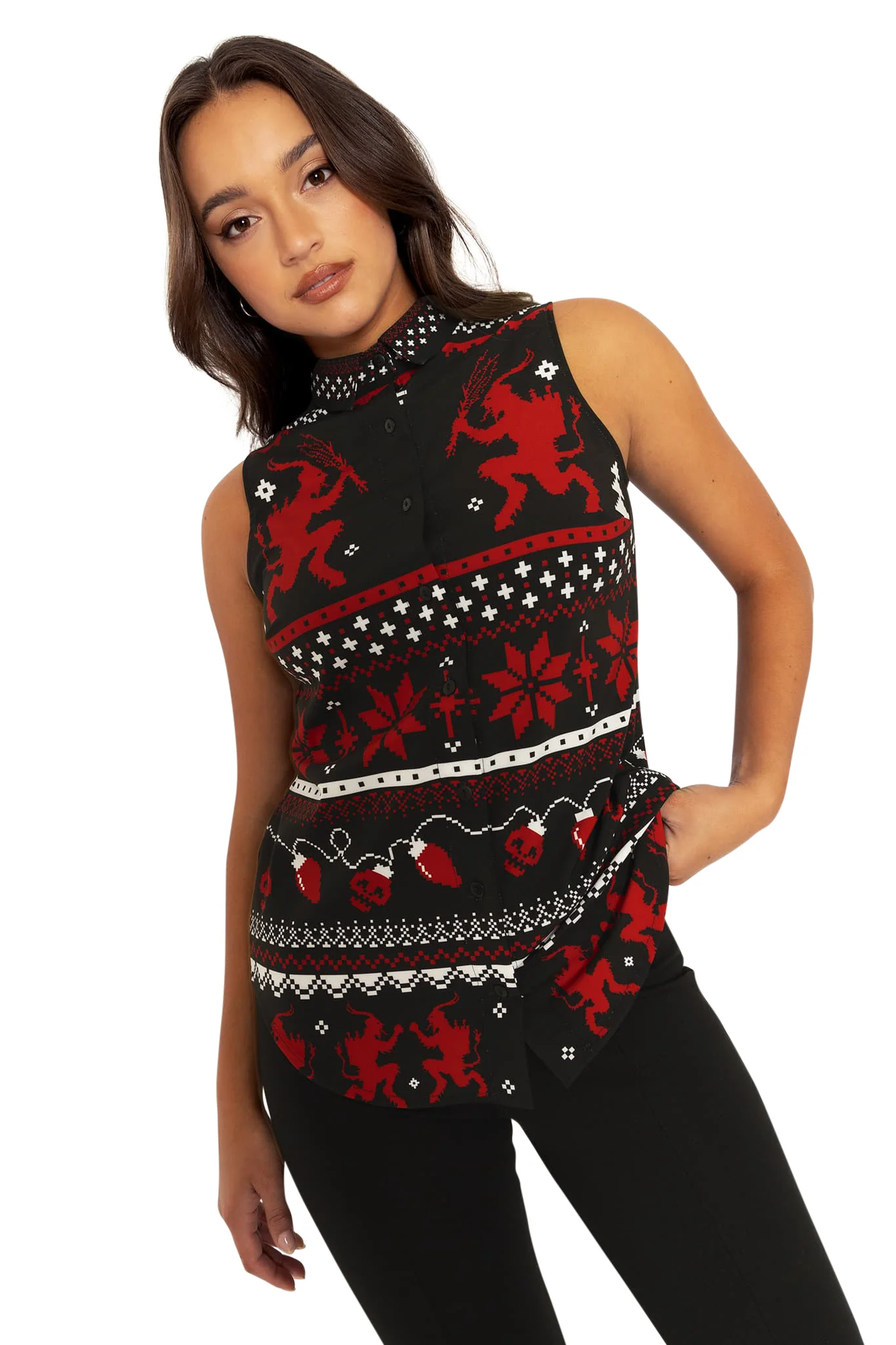 Ugly Christmas Sweater Business Time Shirt - Image 6