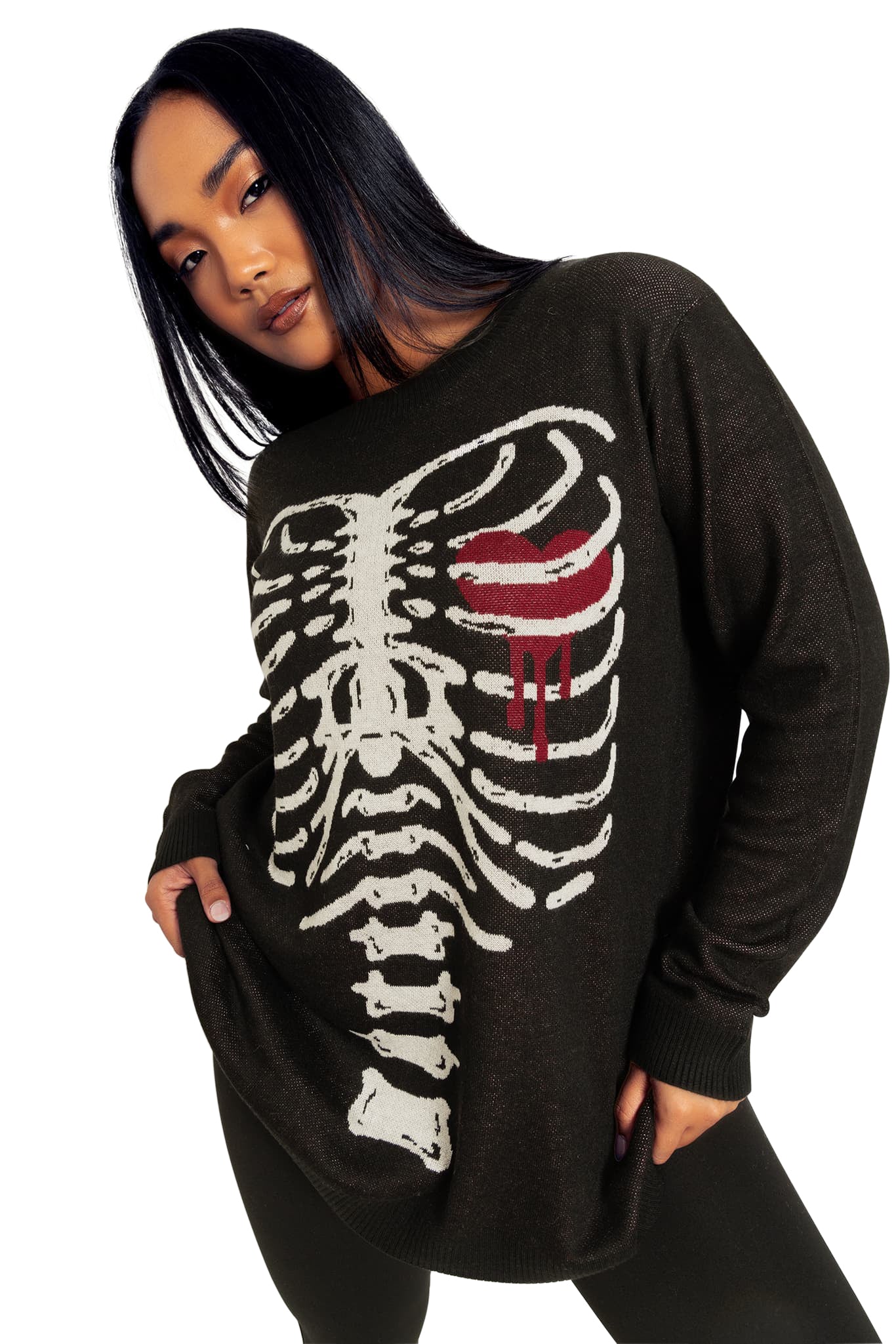 Under My Skin Crew Knit Sweater - Image 11