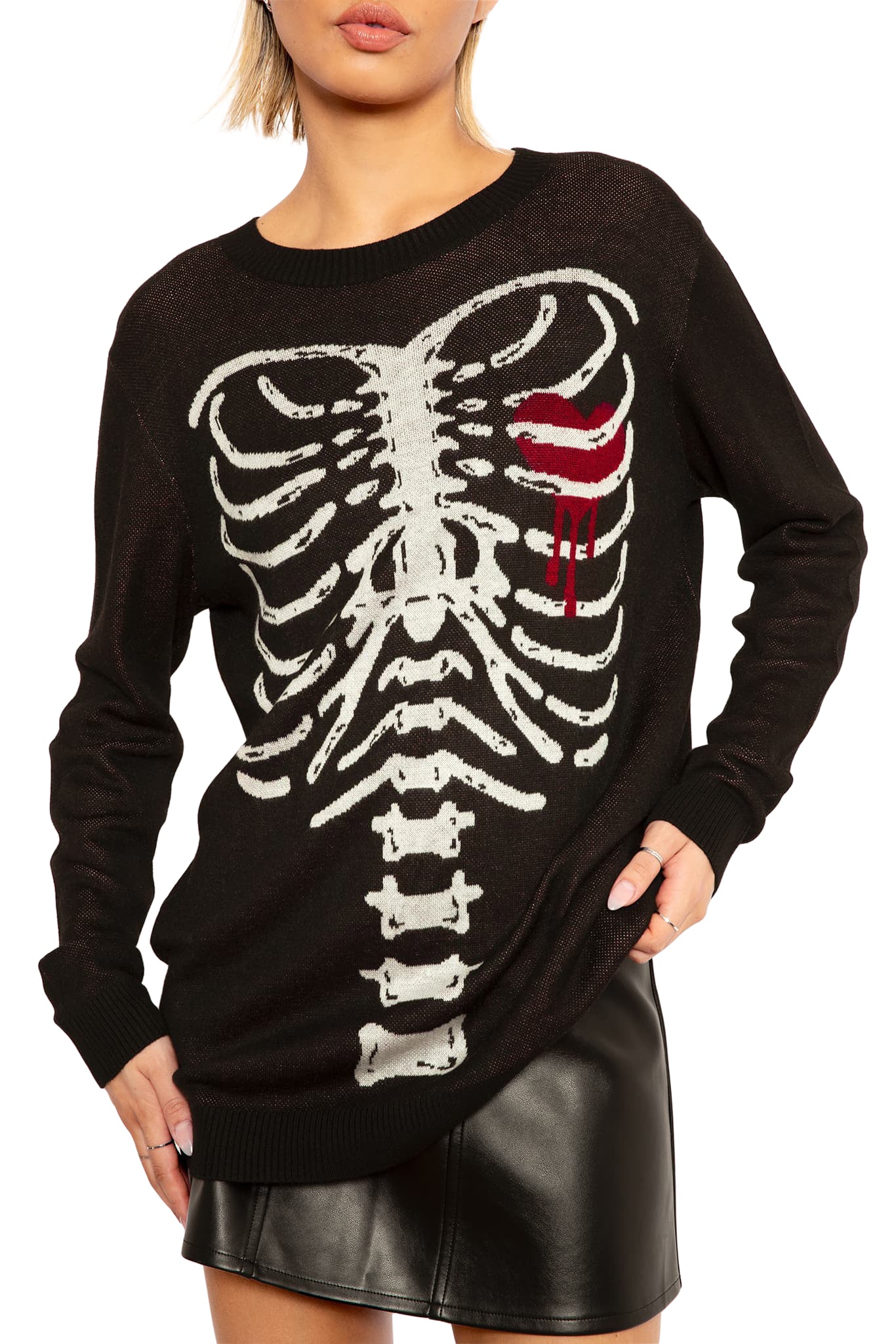 Under My Skin Crew Knit Sweater - Image 4