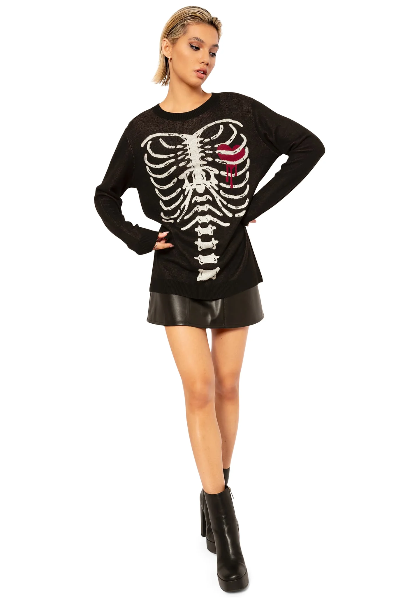 Under My Skin Crew Knit Sweater - Image 8