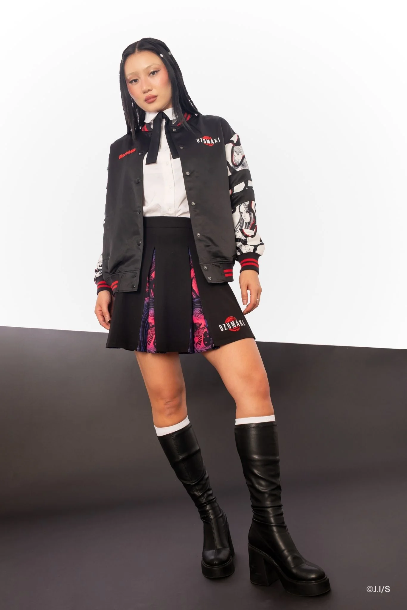 Uzumaki Satin Varsity Jacket - Image 11