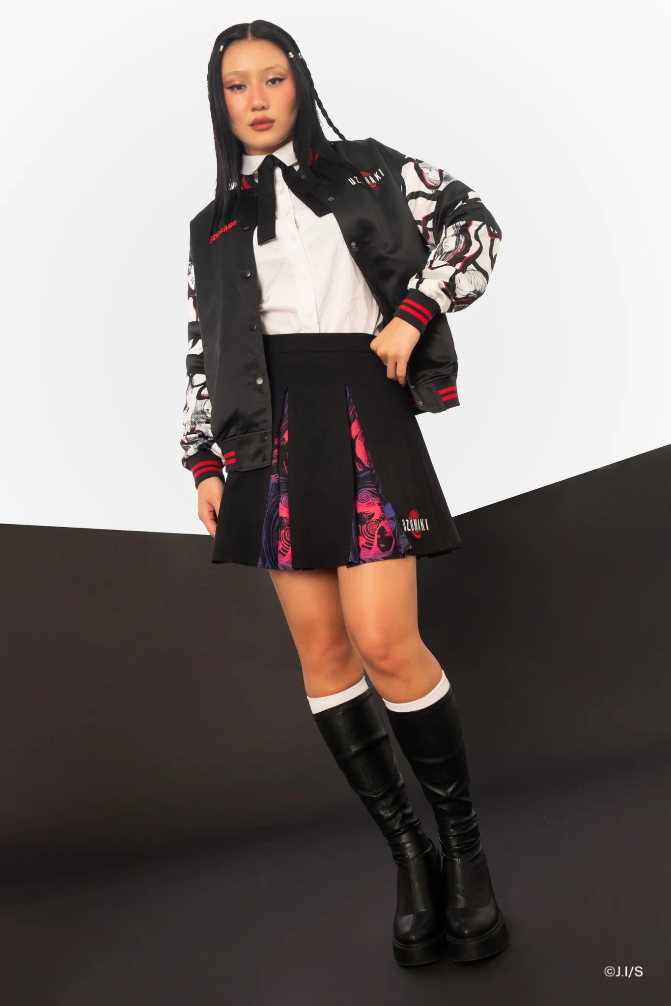 Uzumaki Satin Varsity Jacket - Image 9