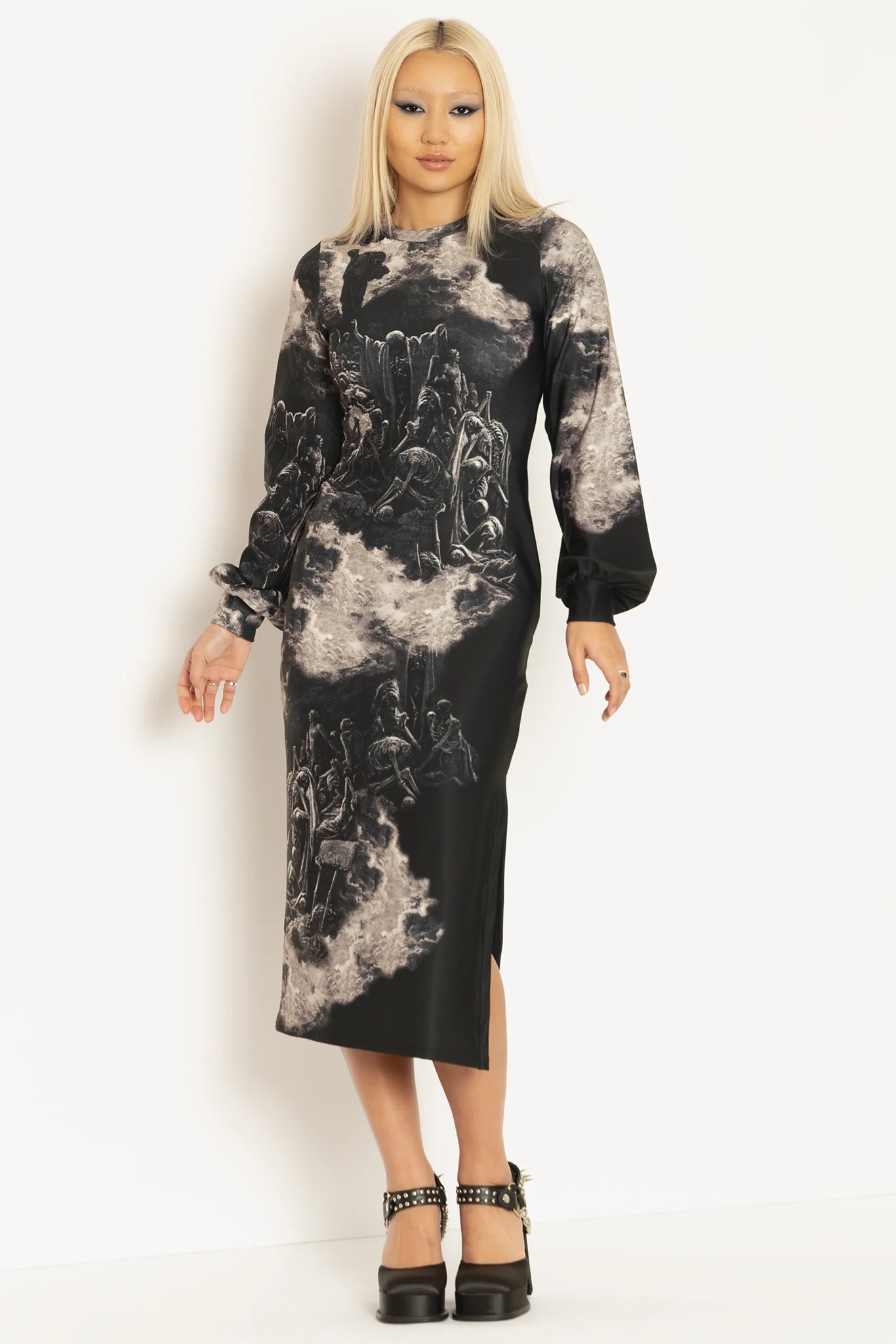 Valley Of Dry Bones Bishop Midaxi Dress - Image 3