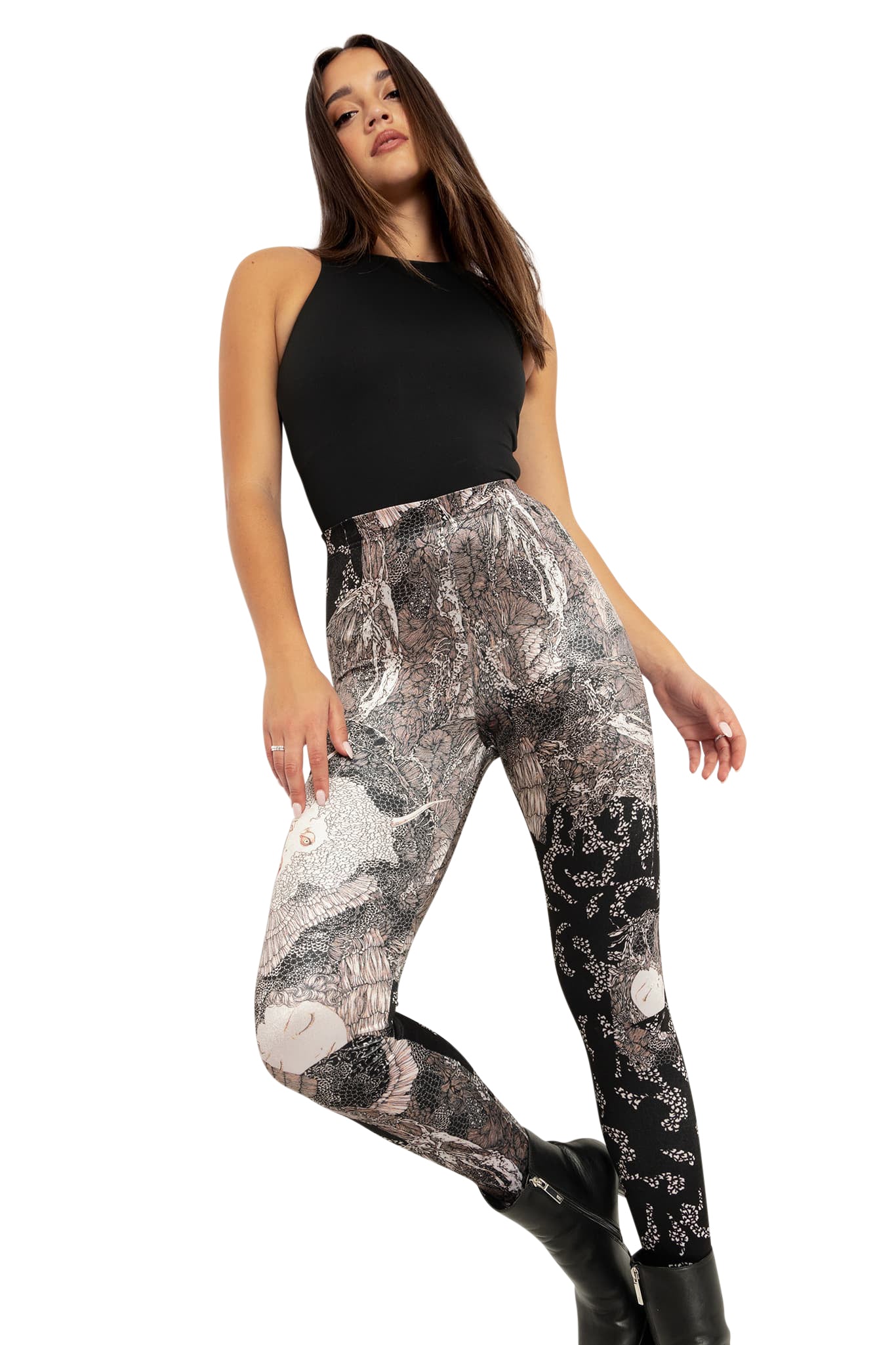 Vampire Spellbound Velvet High Waisted Leggings - Image 6