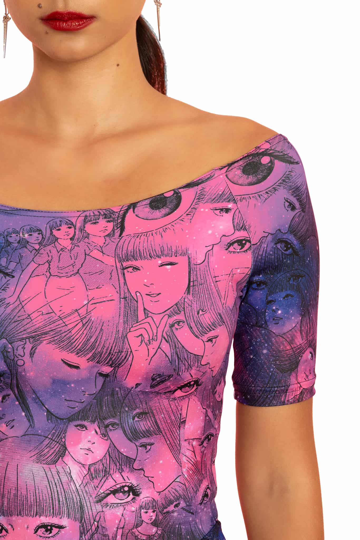 Venus In The Blind Spot Off The Shoulder Skater Dress - Image 4