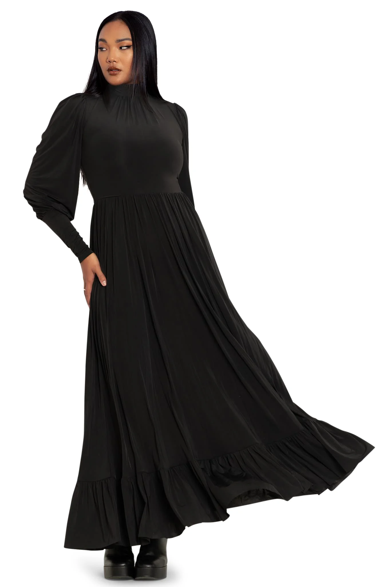 Victorian Ghost Maxi Dress - Image 9