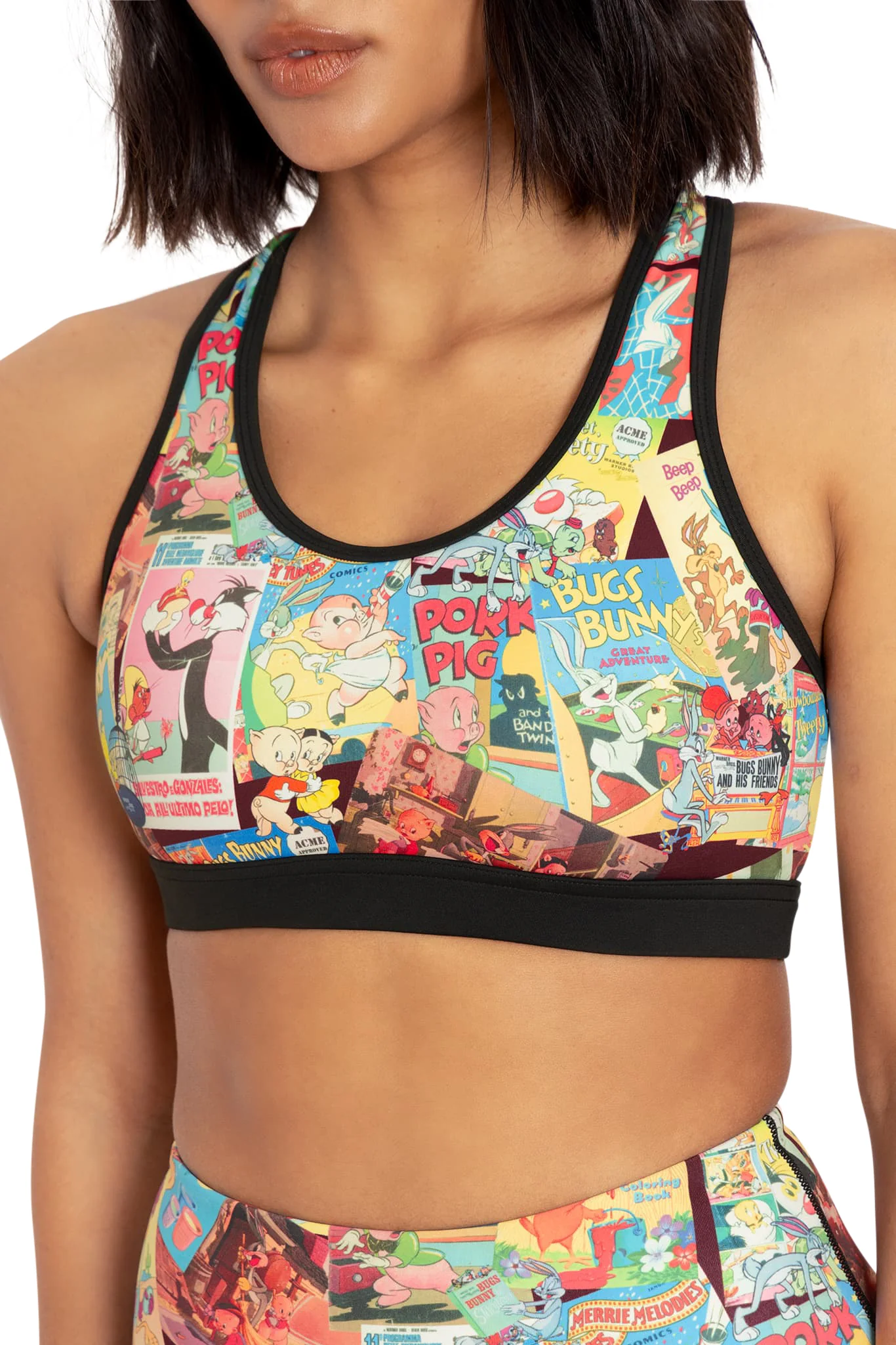 Vintage Looney Tunes Cross Back Crop - Image 3