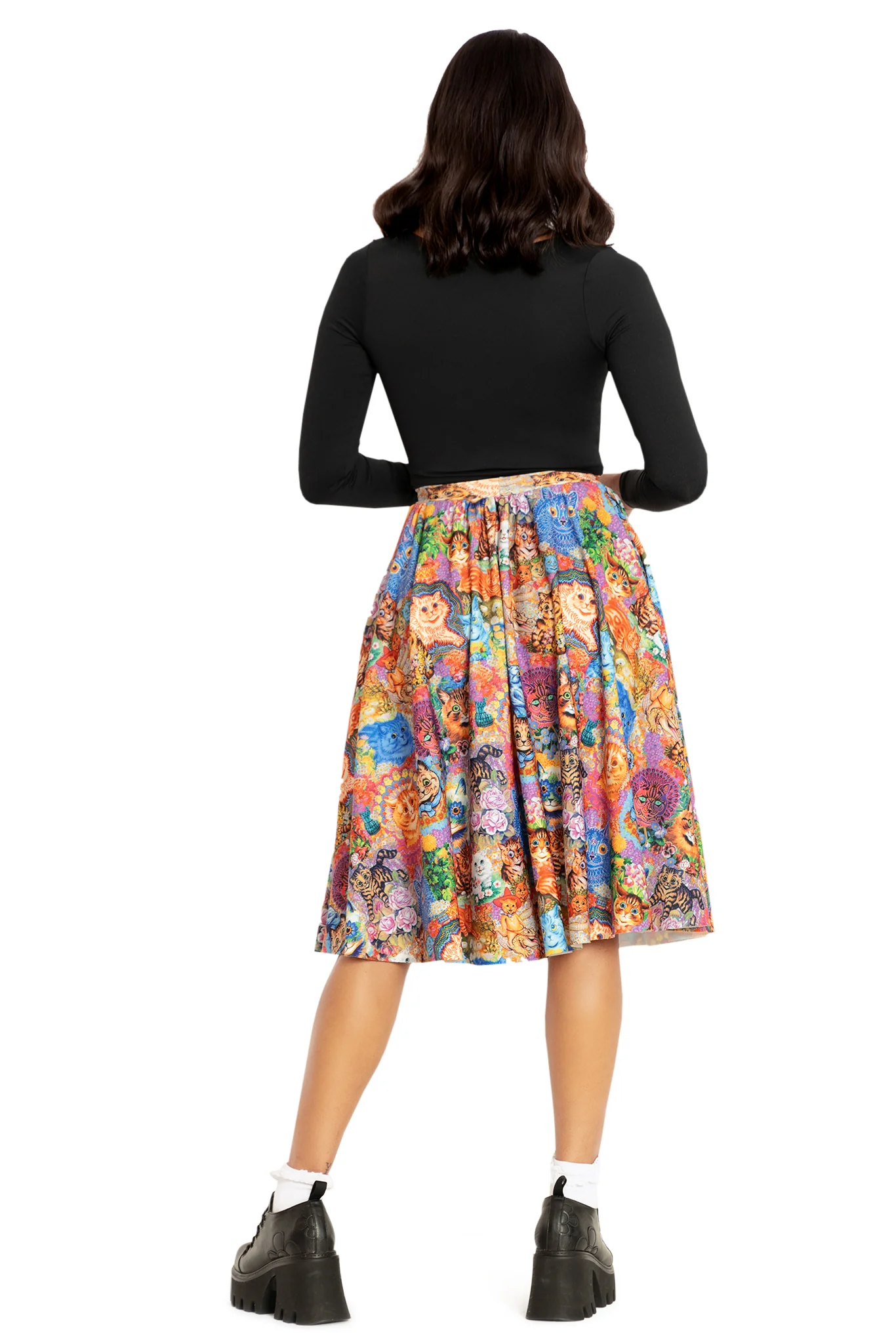 Wain's Cats Pocket Midi Skirt - Image 2