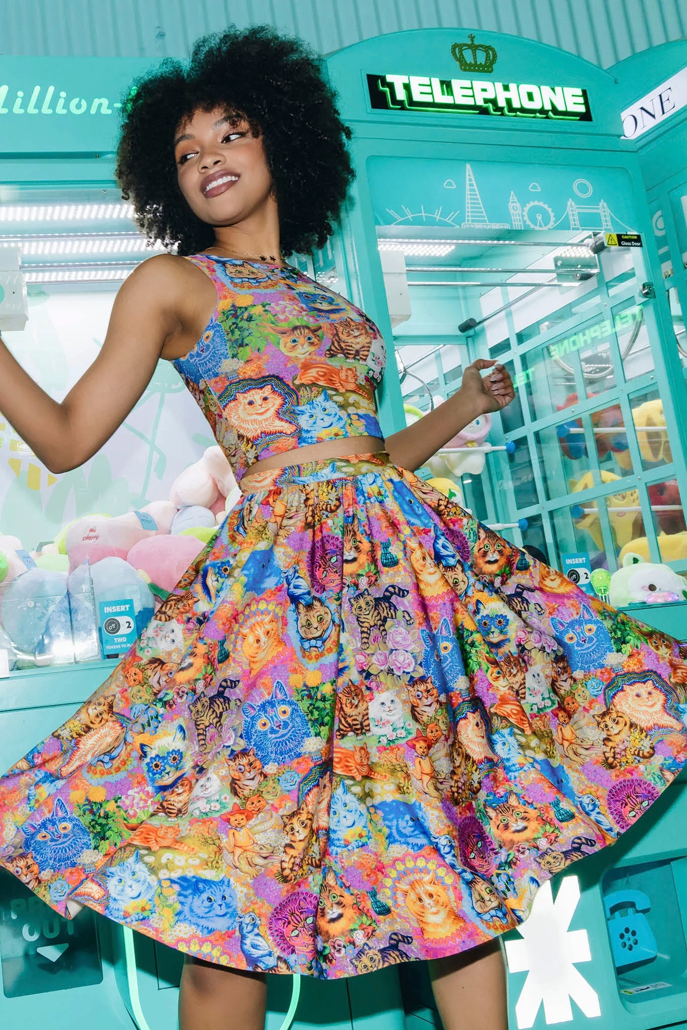 Wain's Cats Pocket Midi Skirt - Image 7