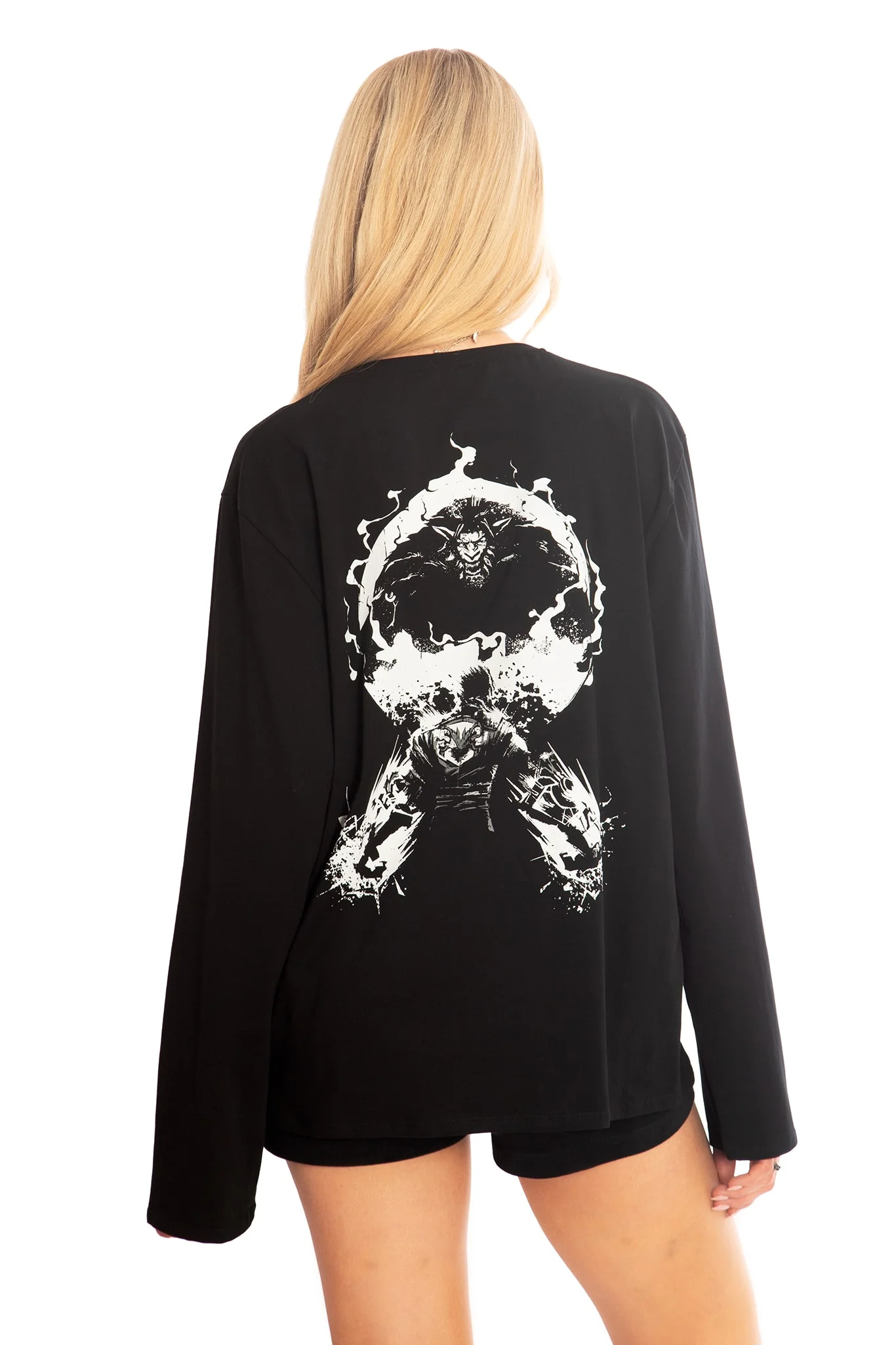 Warwick Long Sleeve Oversized Boyfriend Tee - Image 2