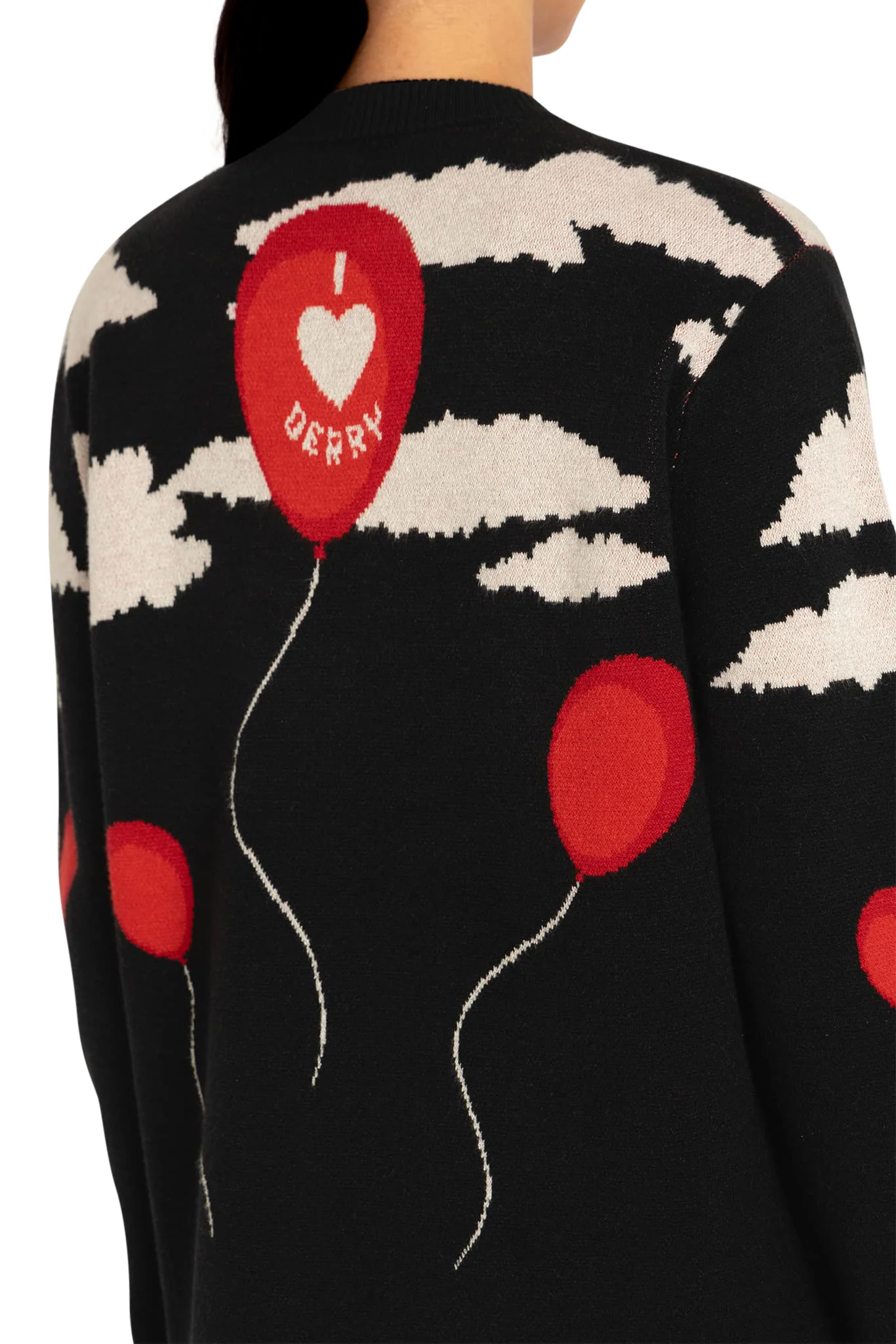 We All Float Down Here Oversized Knit Sweater - Image 5