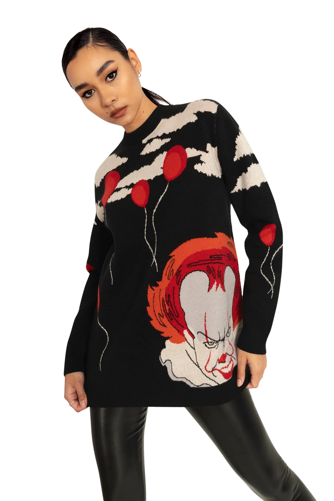 We All Float Down Here Oversized Knit Sweater - Image 8